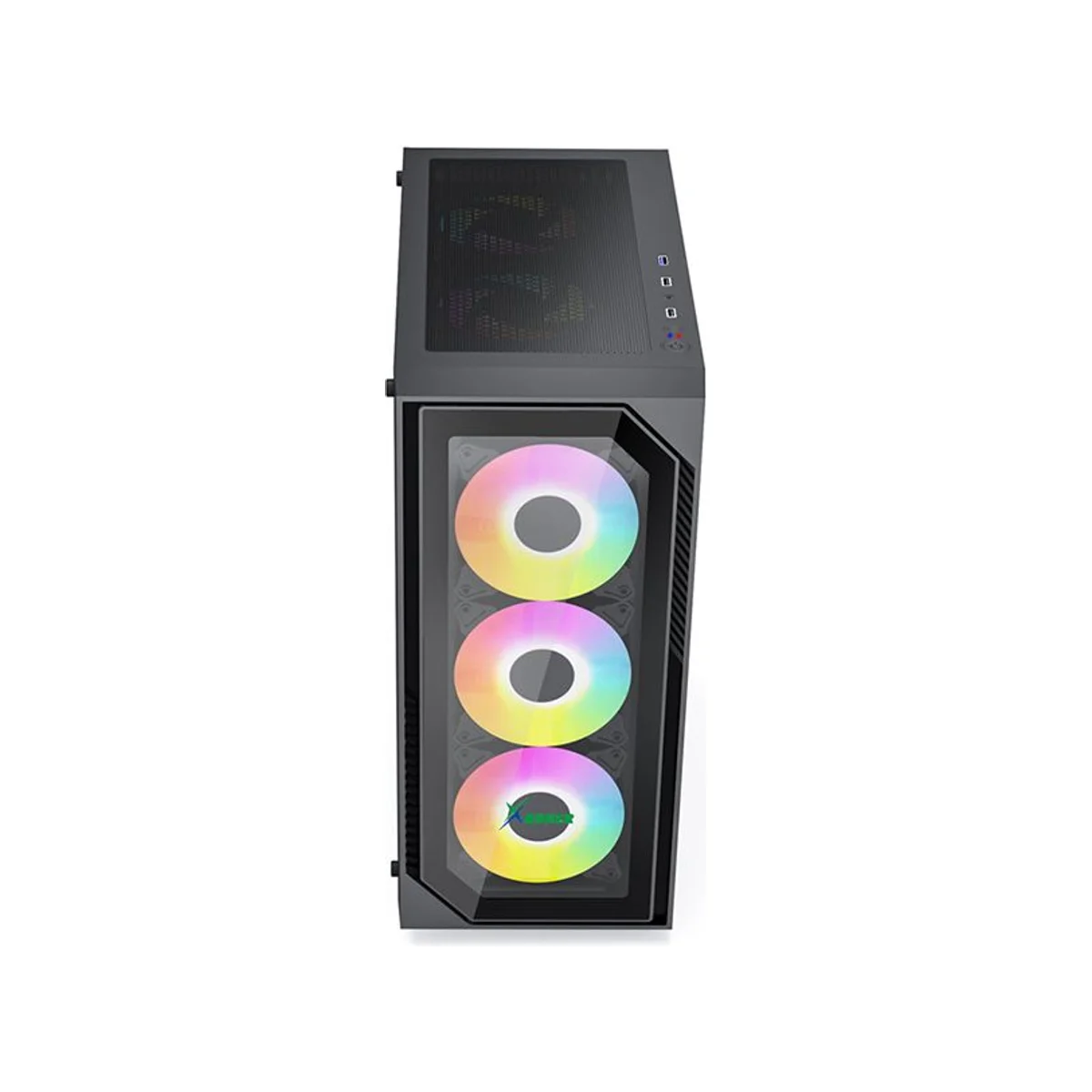 Xander Velox II Mid Tower Tempered Glass ATX Gaming Case - Black - WCE0573 view 2