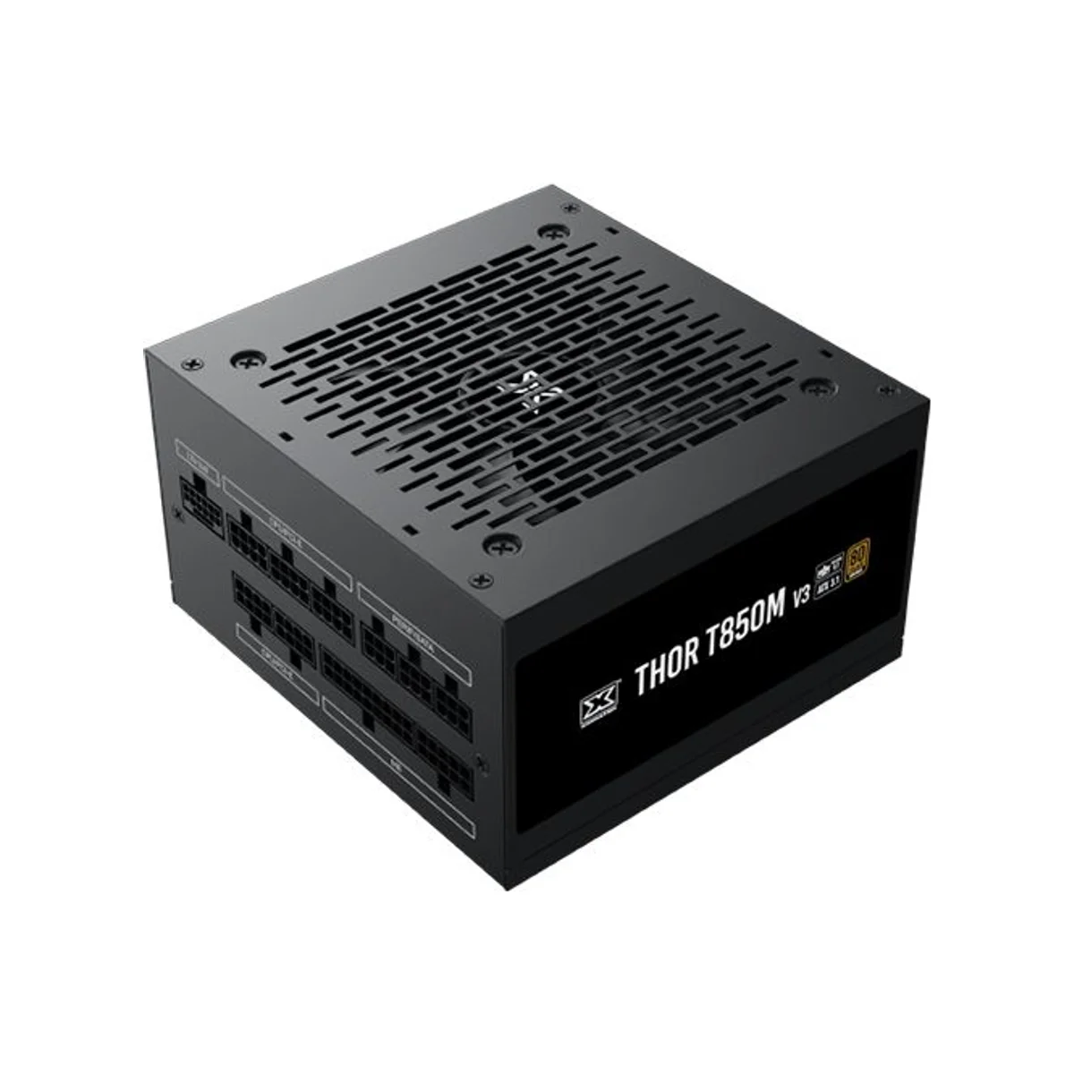 XIGMATEK Thor T850M V3 80 PLUS BRONZE ATX Power Supply (850W, 120mm Fan, Modular, PCIe 5.1) - Black - EN43345 view 2