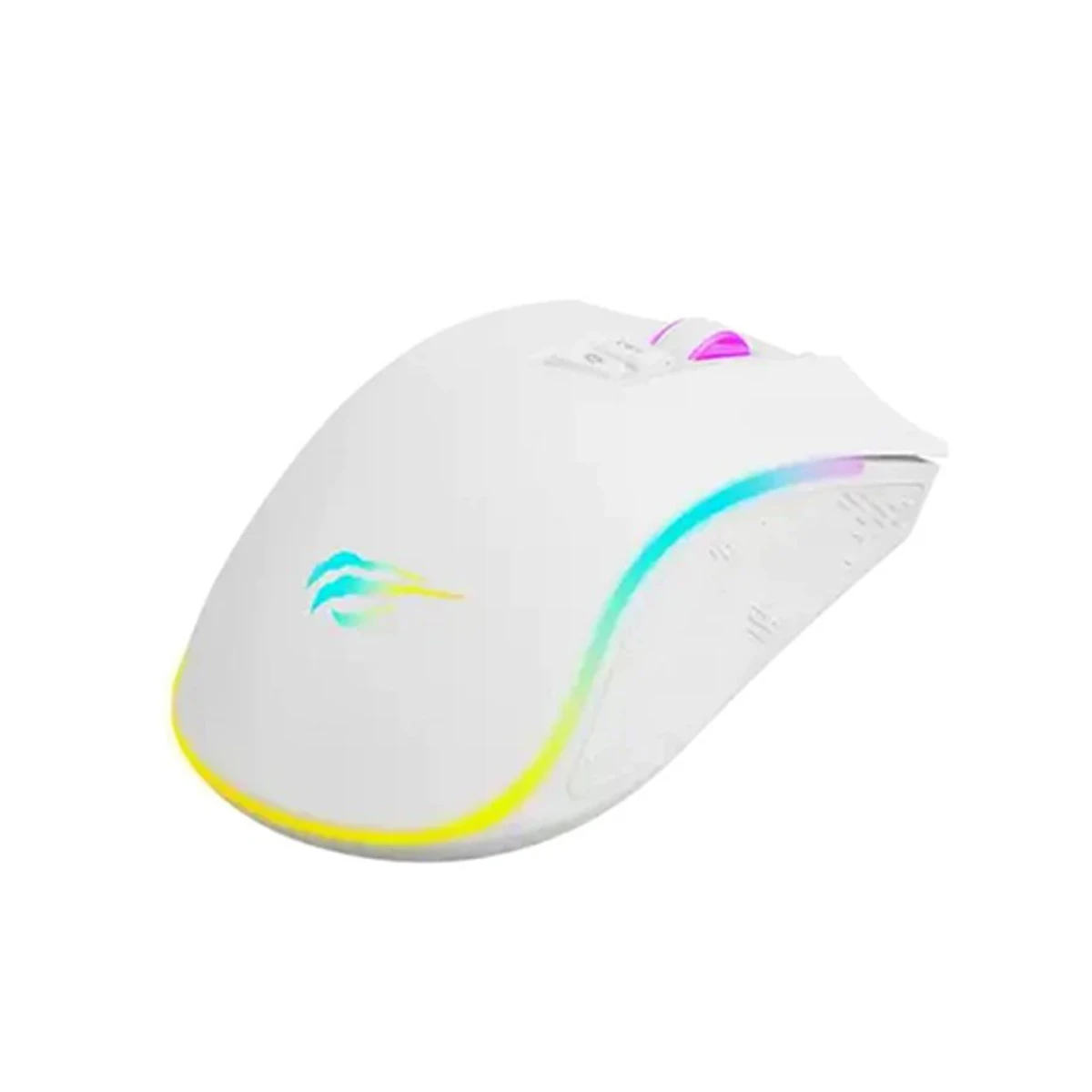HAVIT MS1034 RGB Backlit Wired Gaming Mouse - White (7 Buttons, RGB Lighting, 3,000,000 Key Life) - MS1034 view 2