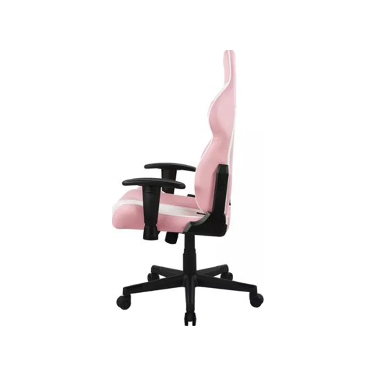 DXRACER P132 Prince Series Gaming Chair - Pink/White (Premium PU-leather, High-density foam, 1D Armrests, Steel frame, Class 4 gas lift) - GC-P132-PW-F2-158 view 4