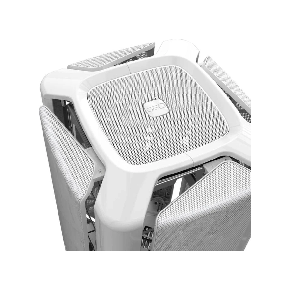 Geometric Future M2 THE ARK Mesh Micro-ATX Gaming Case - White - GEO-M2-MW view 5