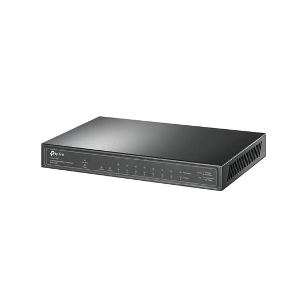 TP-Link TL-SG1210P 10-Port Gigabit Desktop Switch with 8-Port PoE+ view 2