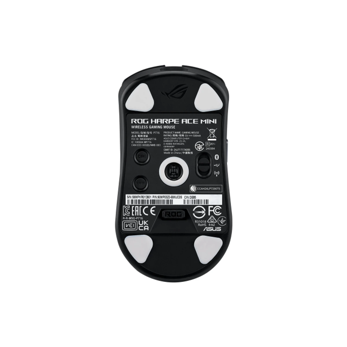 Asus ROG Harpe Ace Mini Gaming Mouse (Black, 49g, ROG AimPoint Pro, Tri-Mode) - 90MP03Z0-BMUA00 view 3