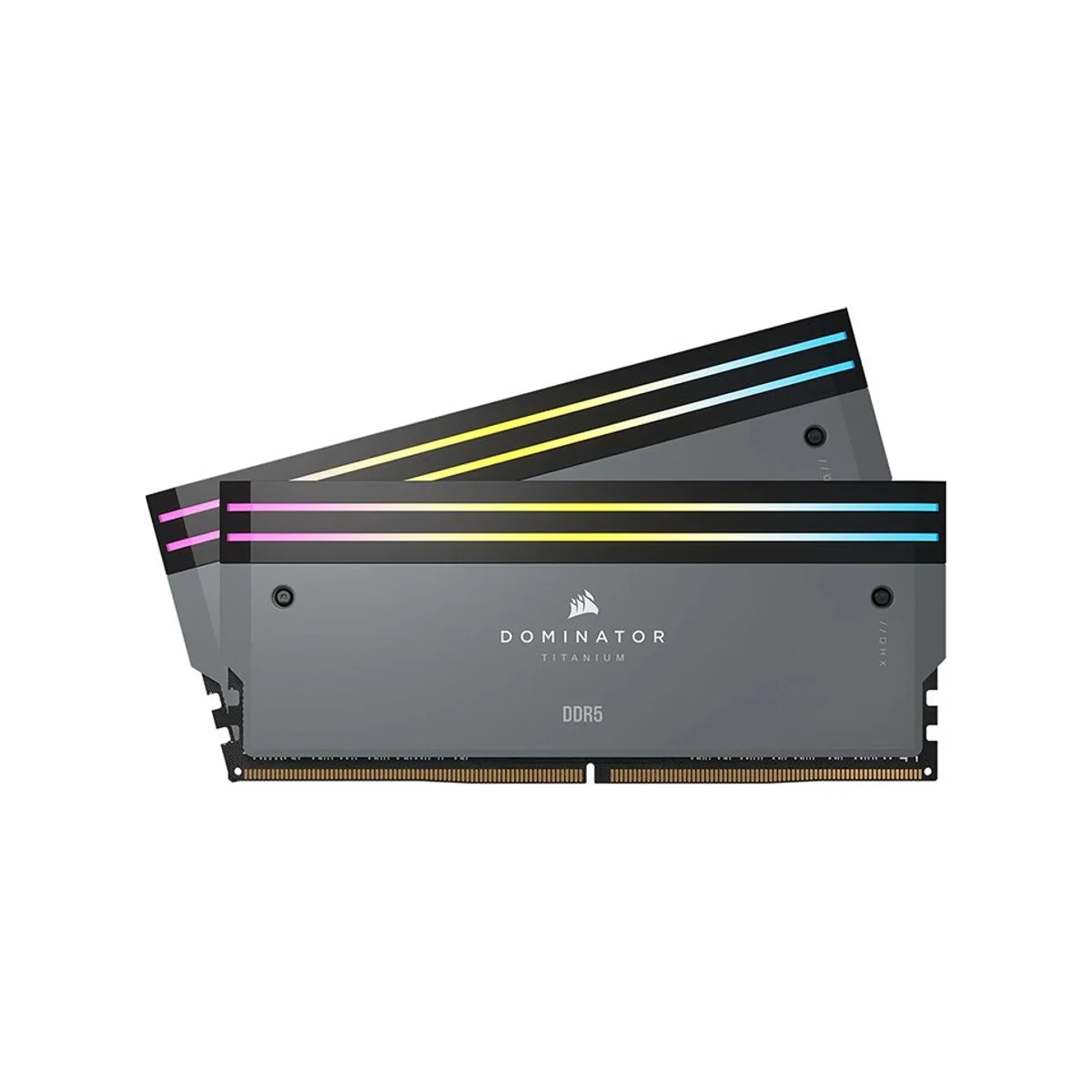 Corsair Dominator Titanium RGB 32 GB (2X16) DDR5 6000MHz RAM Memory (CL30, Grey) – CMP32GX5M2B6000Z30