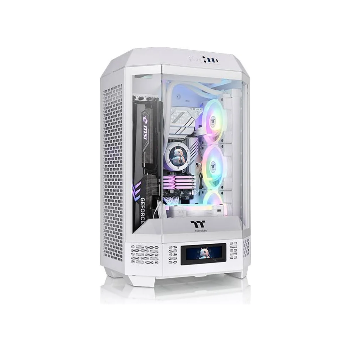 Thermaltake The Tower 300 Micro-ATX Gaming Case - Snow - CA-1Y4-00S6WN-00