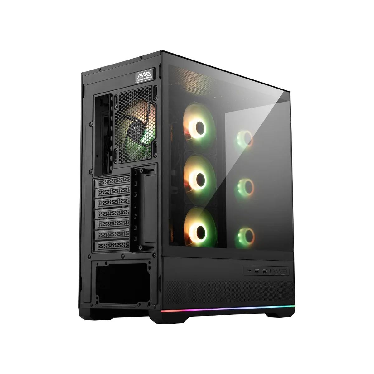 MSI MAG PANO 110R PZ ARGB Mid-Tower Gaming Case - Black - 306-7G28R21-JA4 view 4