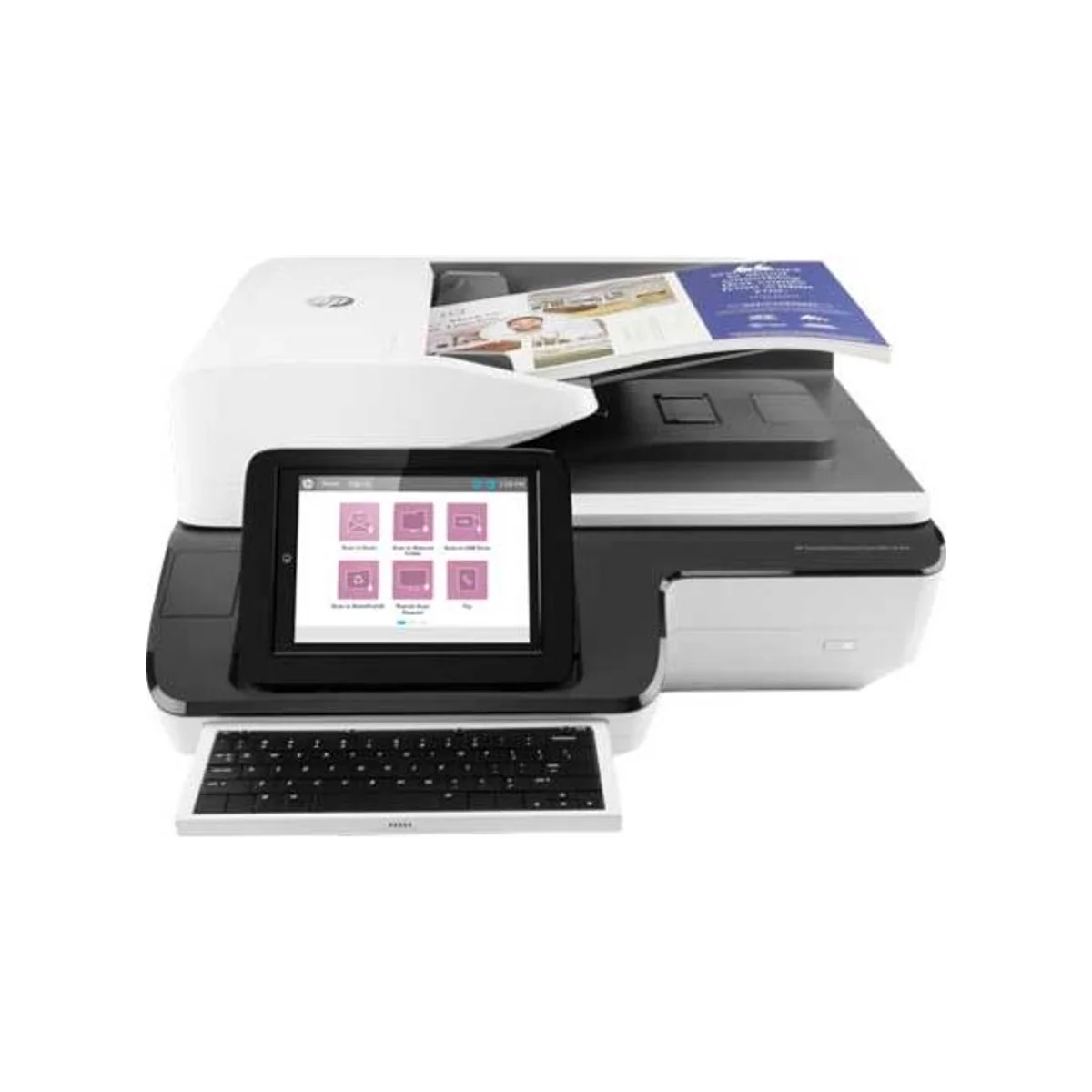 HP ScanJet Enterprise Flow N9120 fn2 Document Scanner - White (Key Specs: 600 dpi, 24-bit Color Depth, 200-sheet ADF, 120 ppm) - L2763A view 3