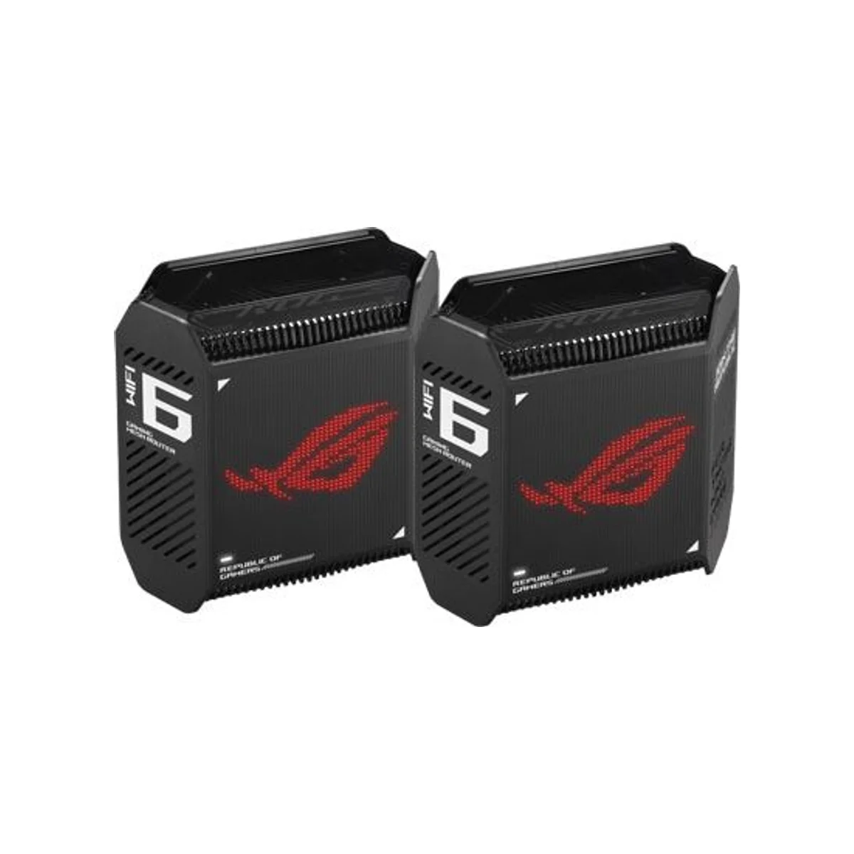 ASUS ROG Rapture GT6 Whole Home Mesh Wi-Fi 6 System (2 Pack) - AX10000 Tri-Band, WiFi 6, Black - 90IG07F0-MU9A20 view 2