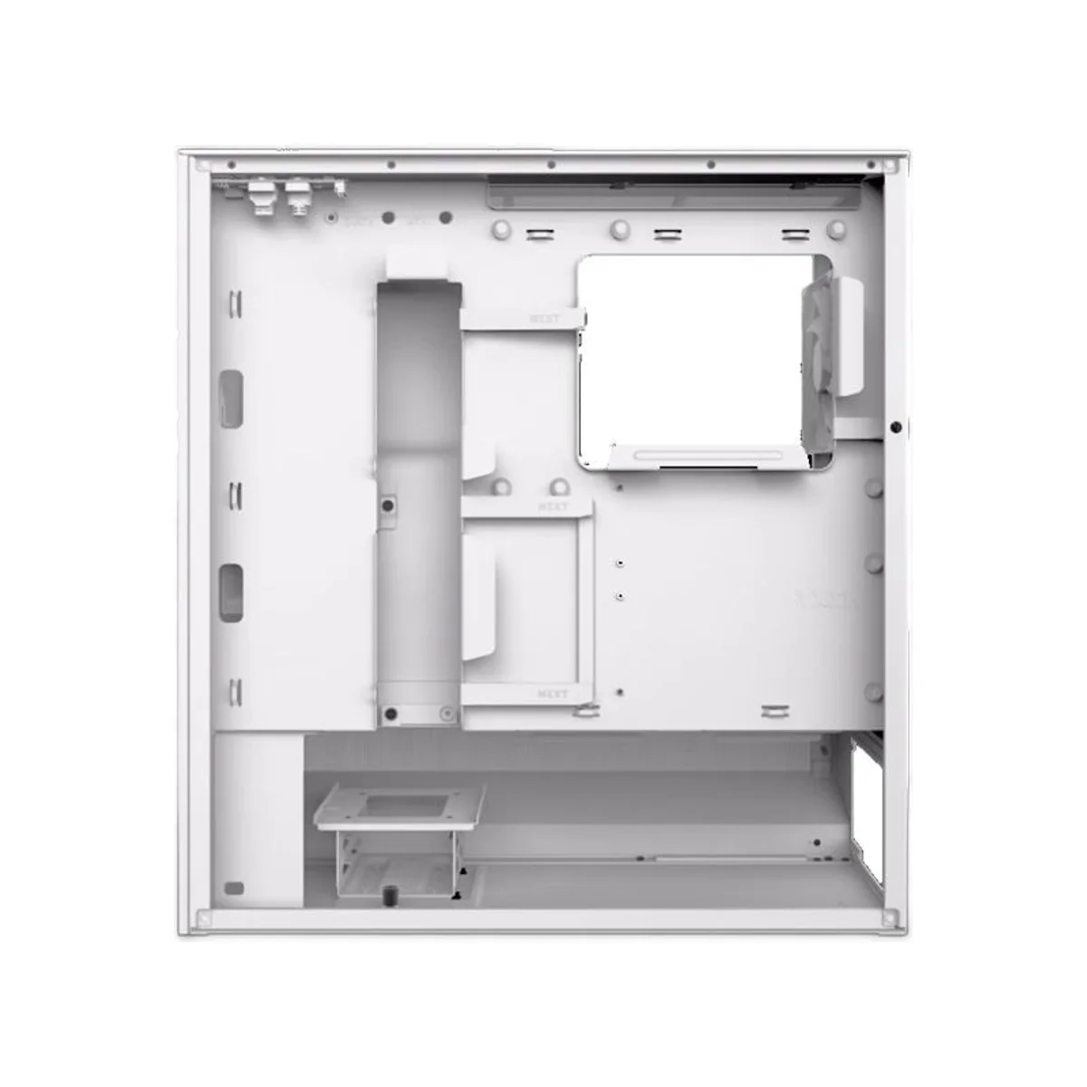 NZXT H5 Flow ATX Compact Mid Tower Airflow Gaming Case – White - CC-H52FW-01 view 4