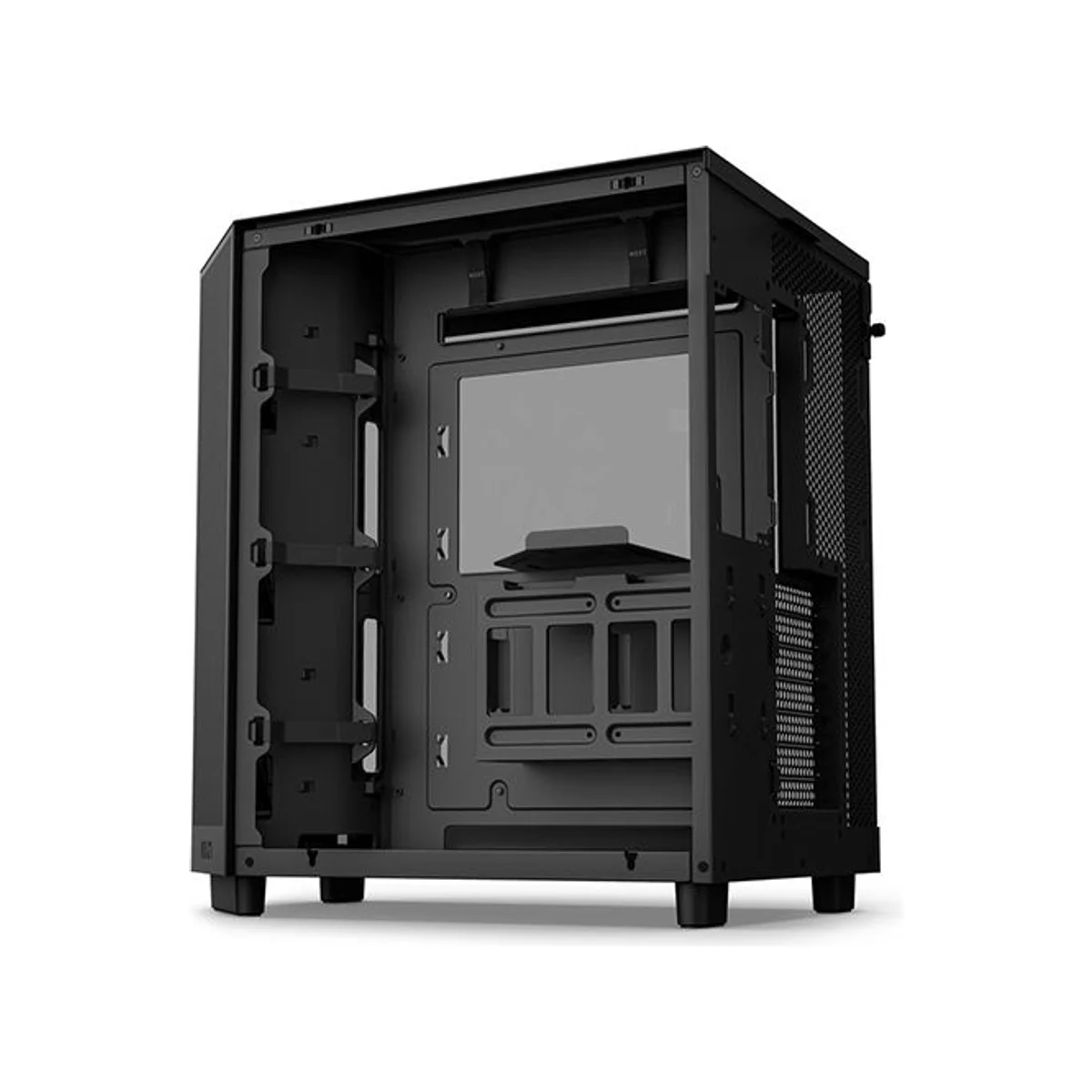NZXT H6 Flow ATX Dual-Chamber Mid Tower Gaming Case – Black - CC-H61FB-01 view 4