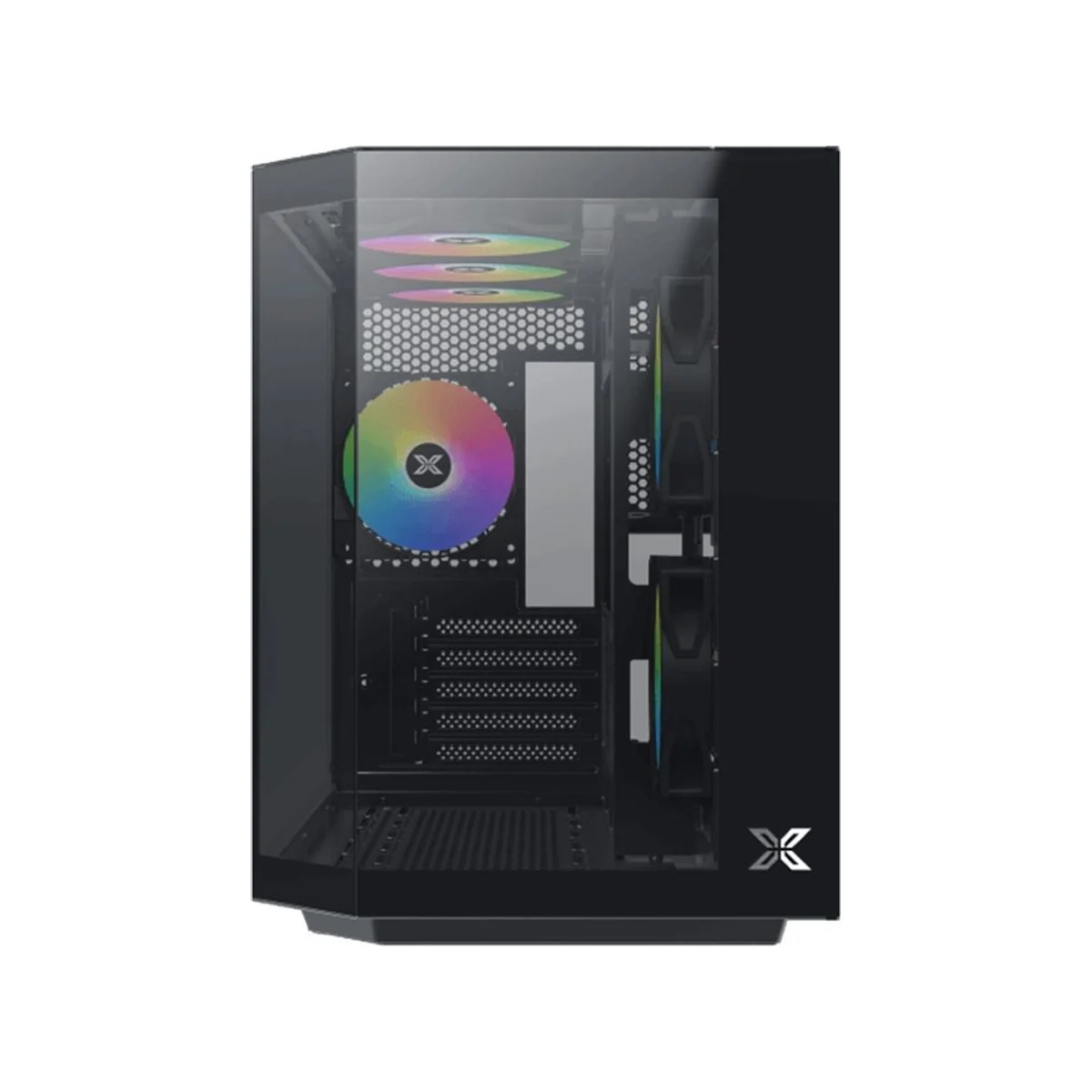 Xigmatek Cubi M Micro-ATX Mid Tower Gaming Case – Black - EN42799 view 2