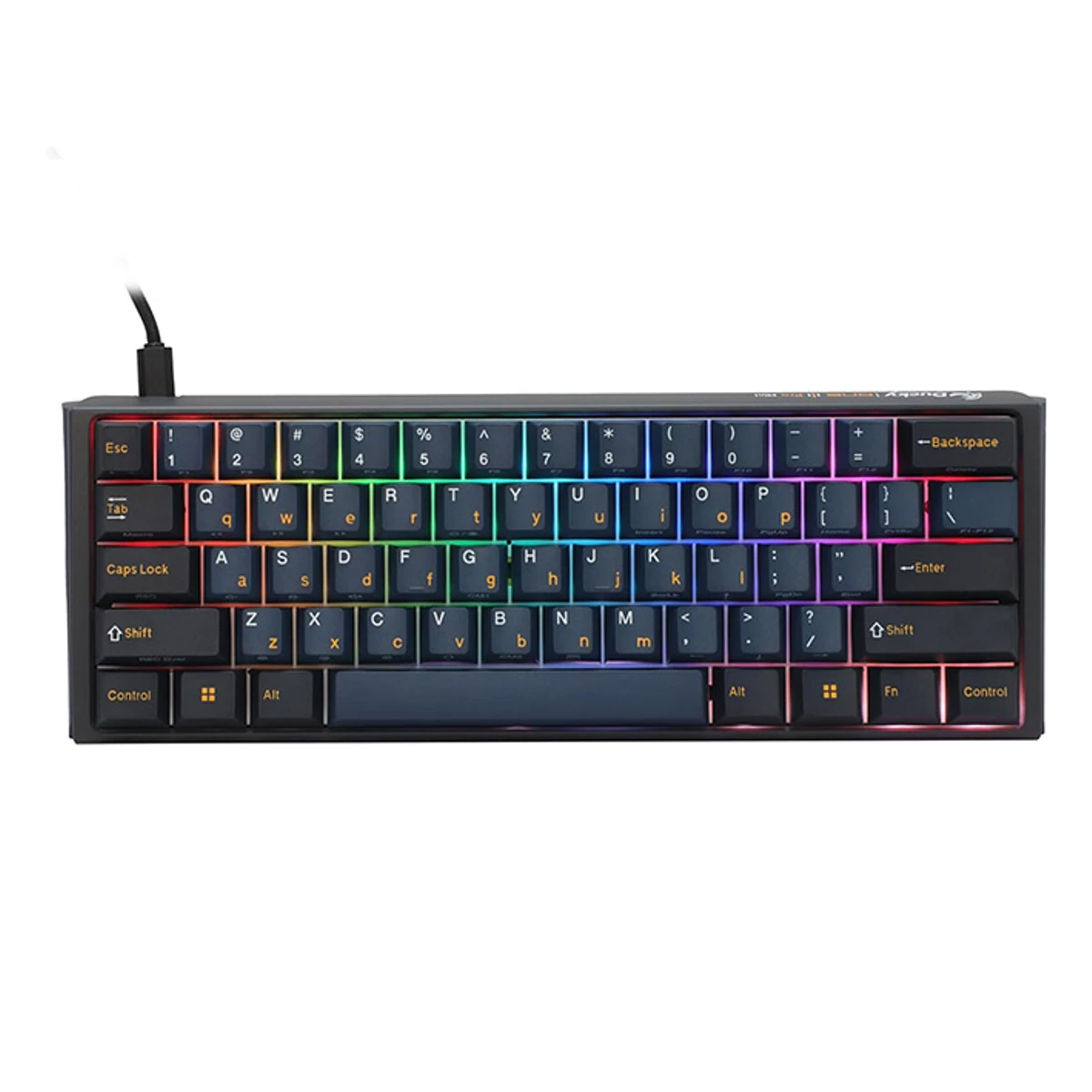 Ducky One 3 Pro Nazca Line Cherry MX2A Red Switch 60% Mechanical Gaming Keyboard - Black | 70440