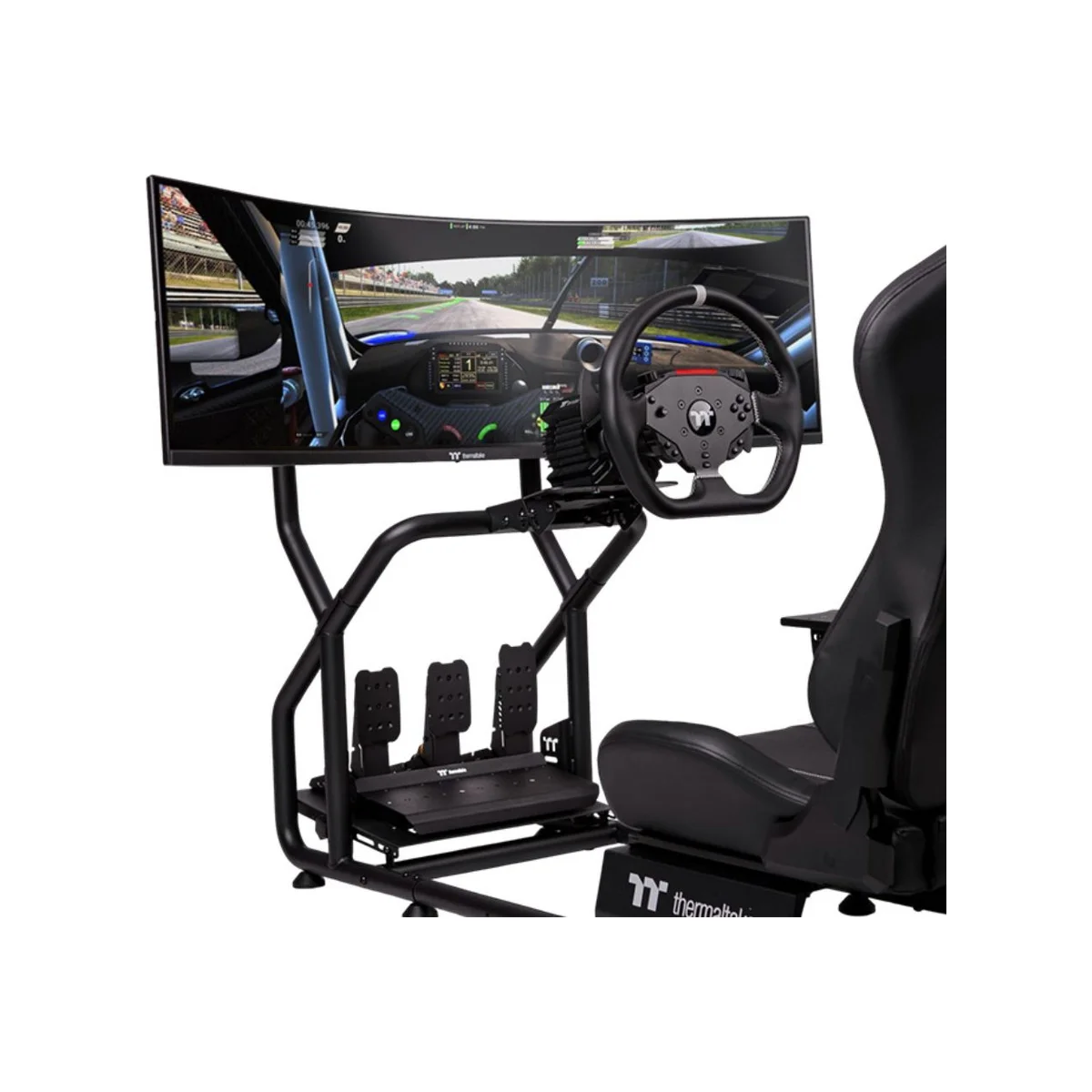 THERMALTAKE G6 Direct Drive Racing Wheel with Pedals Bundle - Black (6Nm, Aluminum, 13-inch Wheel, Hall Sensor Pedals) - GRB-G6D-DGT3BB-01 view 5