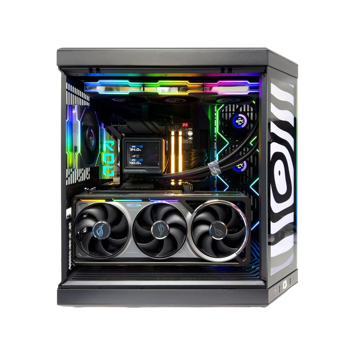 Gaming PC Skellington (Ryzen 9 9950X3D, 64GB DDR5, RTX 5090 32GB) - Powered by ASUS - Gaming_PC_Skellington view 3