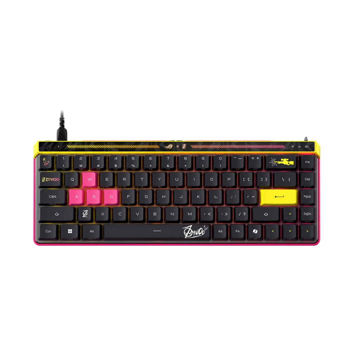 ASUS ROG Falchion Ace HFX ZywOo Edition Wired 65% RGB Gaming Keyboard - Black | 90MP04KE-BKUA20