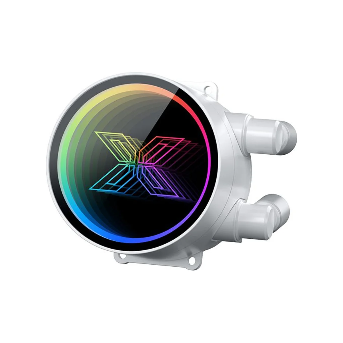 XIGMATEK FENIX II 240 Arctic PWM ARGB AIO CPU Liquid Cooler (White, LGA1700, AM5, 240mm Radiator) - EN46605 view 4