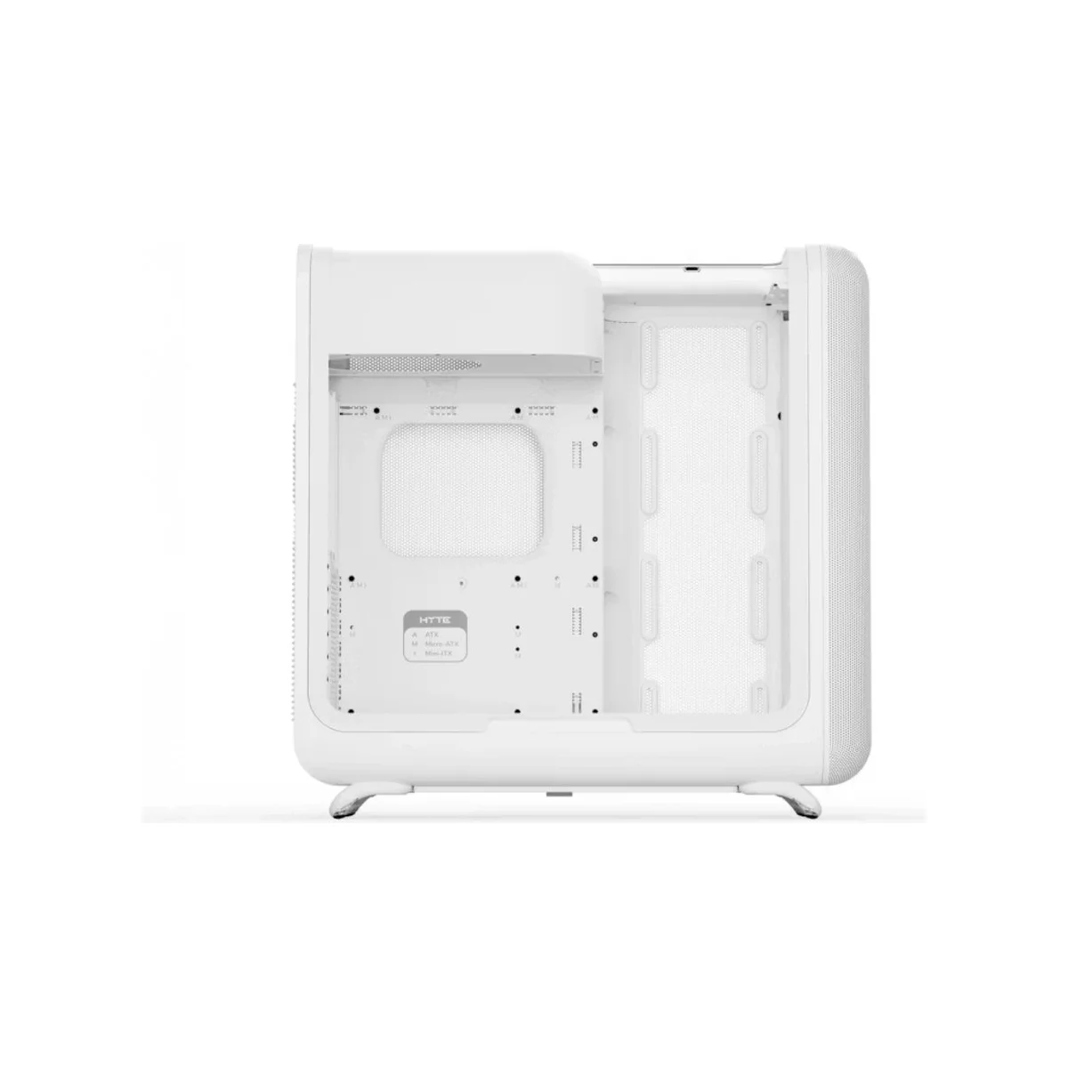HYTE X50 Modern Performance Laminated Acoustic Glass ATX Gaming Case - Snow White - CS-HYTE-X50G-WW view 4