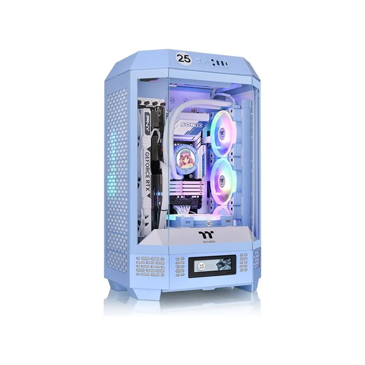 Thermaltake The Tower 300 Hydrangea Micro-ATX Gaming Case - Blue - CA-1Y4-00SFWN-00