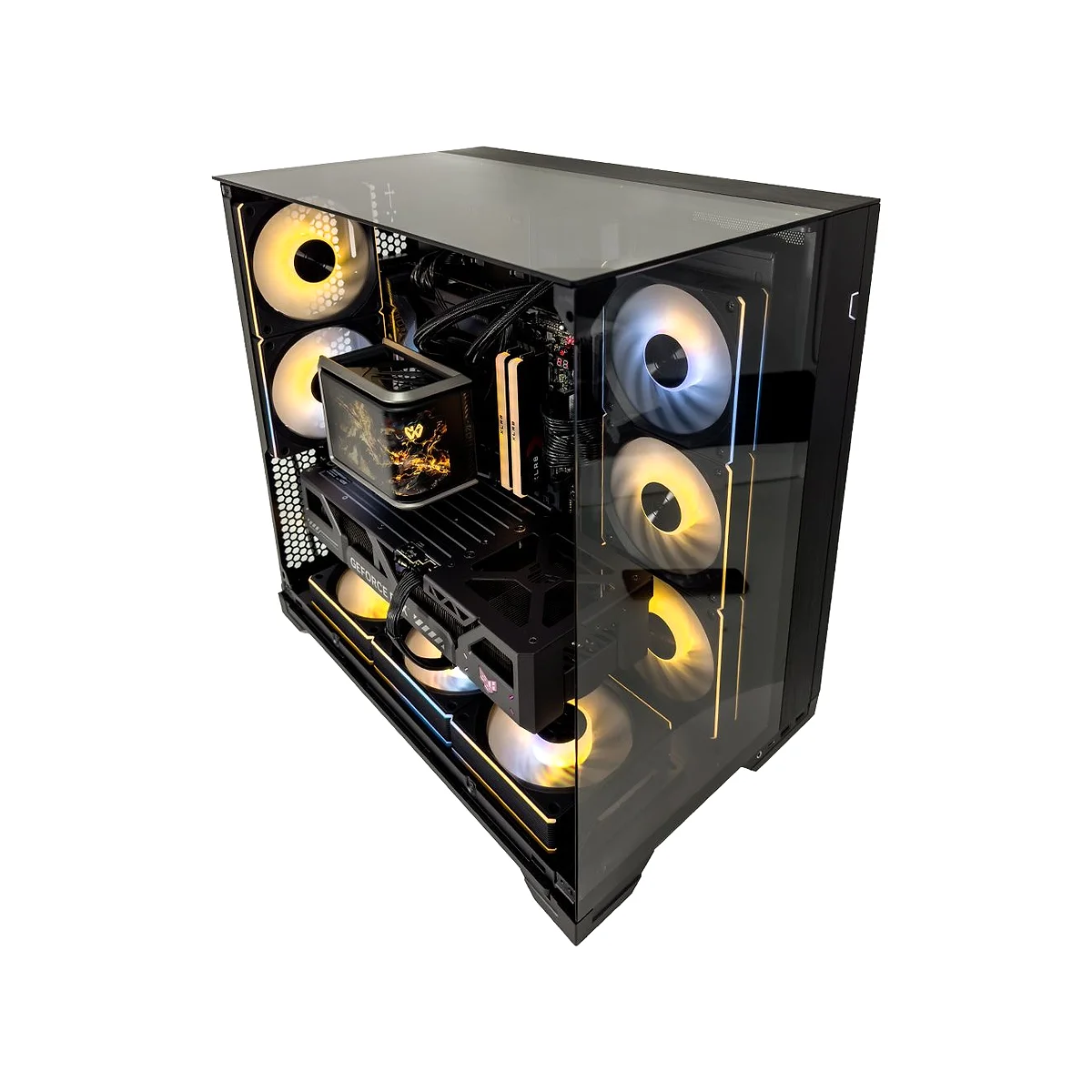 Gaming PC Blazing (Ryzen 9 9950X3D, 32 GB DDR5 RAM, RTX 5080 16GB GPU) view 2