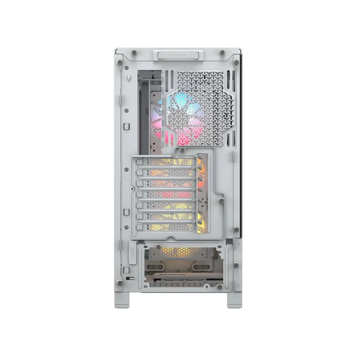 Corsair FRAME 4000D RS Modular Tempered Glass ARGB Mid-Tower Gaming Case - White - CC-9011297-WW view 4
