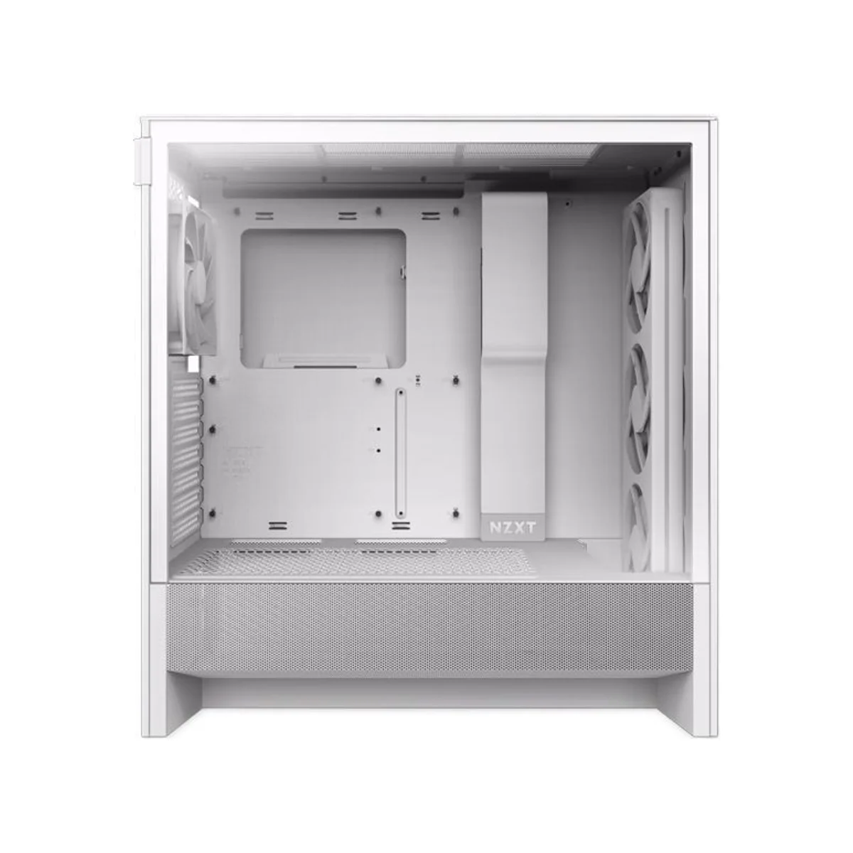 NZXT H5 Flow RGB ATX Compact Mid Tower Airflow Gaming Case – White - CC-H52FW-R1 view 6