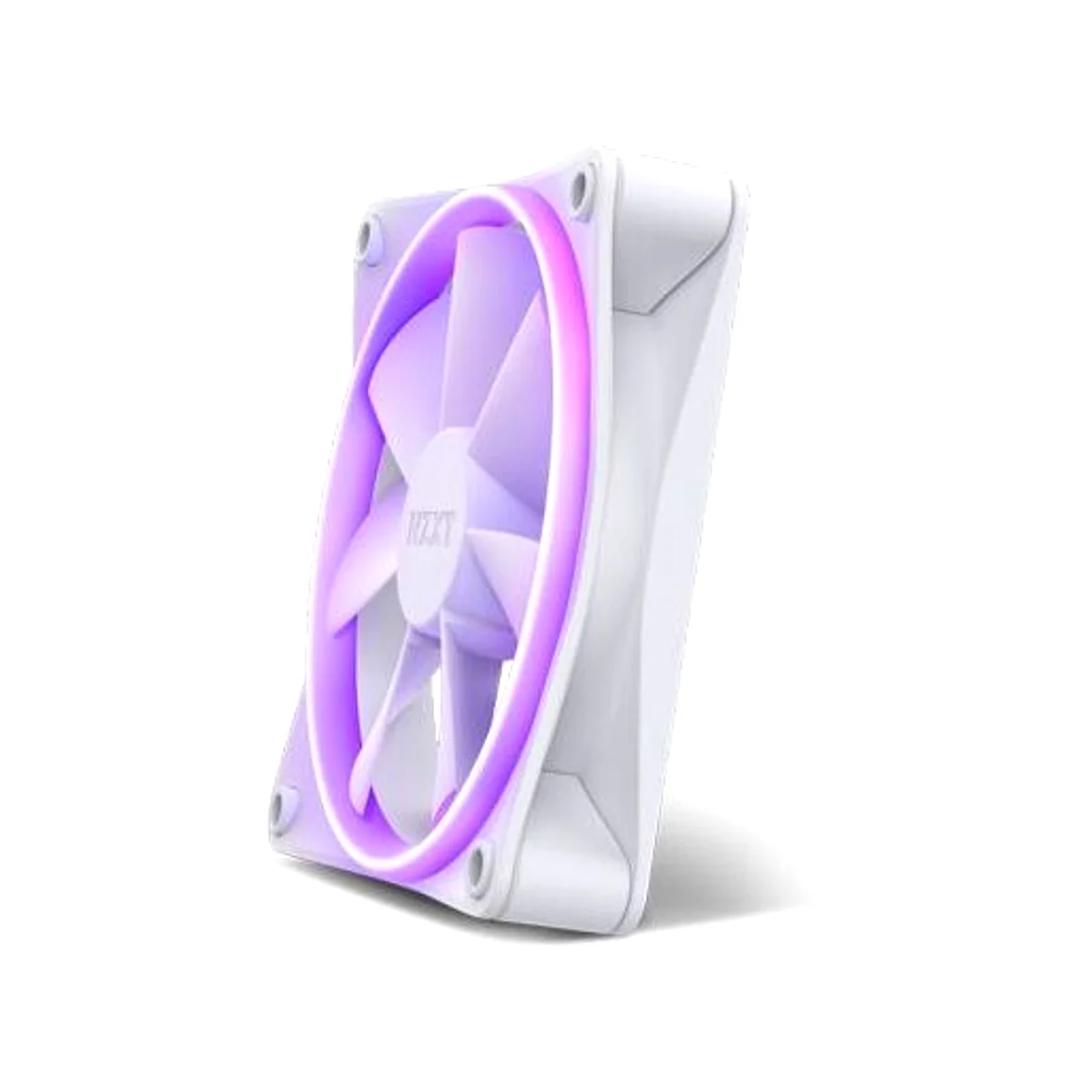 NZXT F140 RGB 140mm RGB White Single Fan - RF-R14SF-W1 view 3