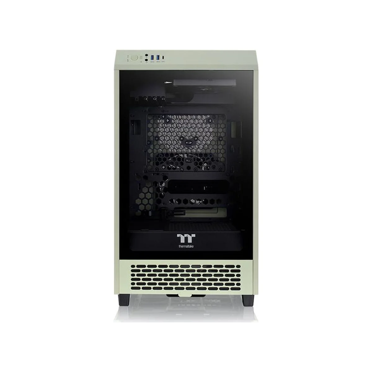 Thermaltake The Tower 200 Matcha Mini-ITX Gaming Case - Green - CA-1X9-00SEWN-00 view 2