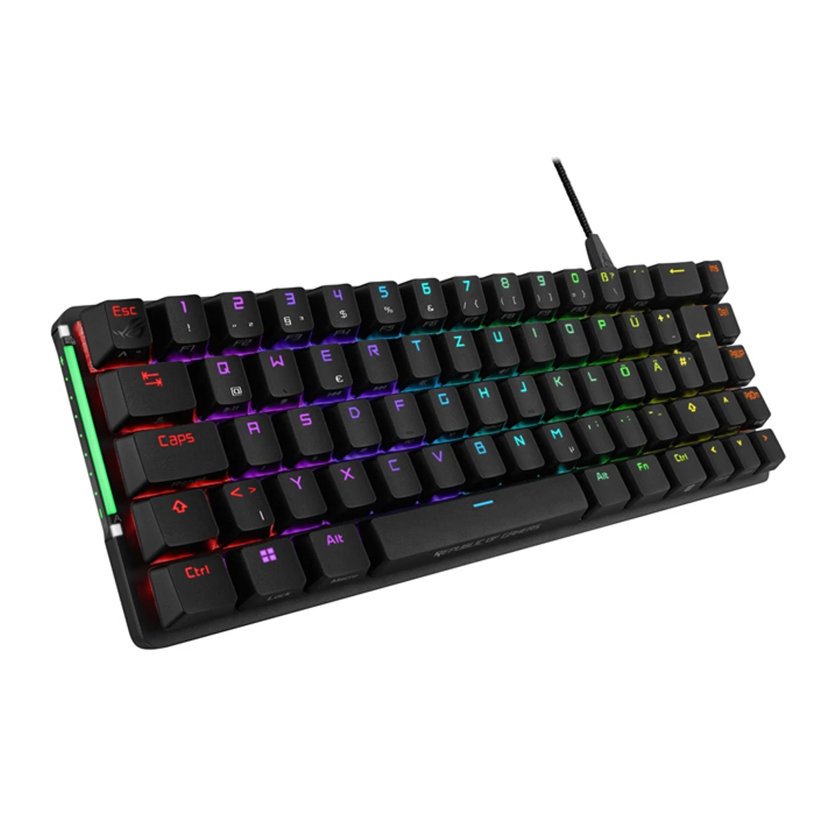 ASUS M602 ROG Falchion Ace 65% Compact Wired Gaming Mechanical Keyboard (Arabic/English) - Black | 90MP0346-BKCA00 view 2