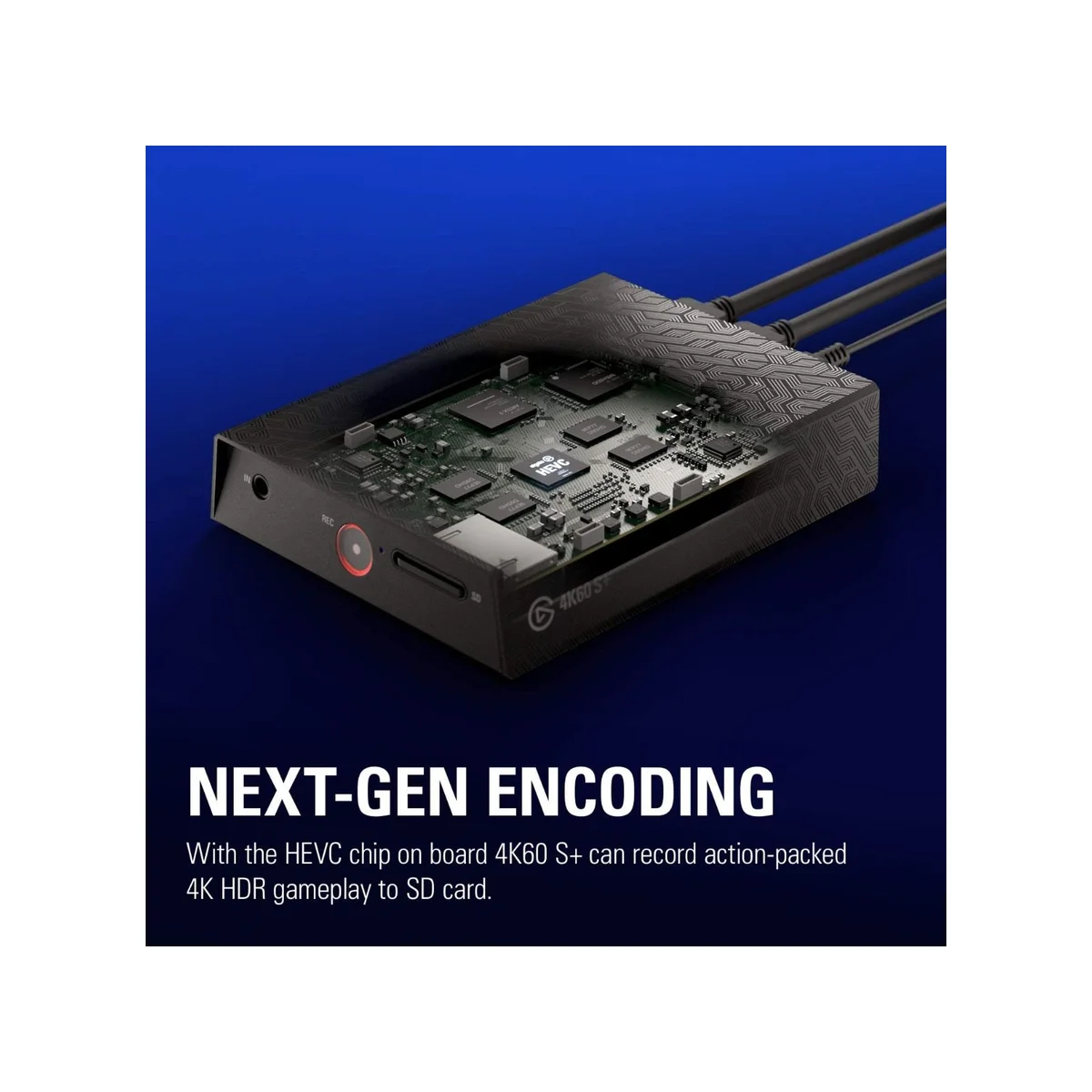 Elgato 4K60 S+ 4K HDR Capture Device (4K60 HDR, HEVC/H.265, Standalone Recording) - 10GAP9901 view 4