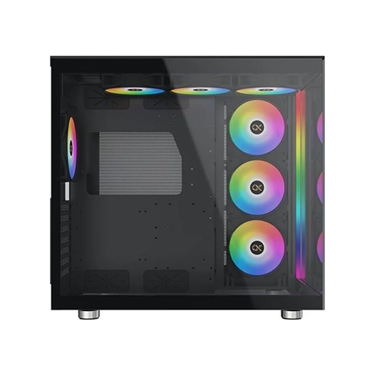 Xigmatek AQUA Ultra Air Tempered Glass ARGB ATX Gaming Case - Black - EN41907 view 4