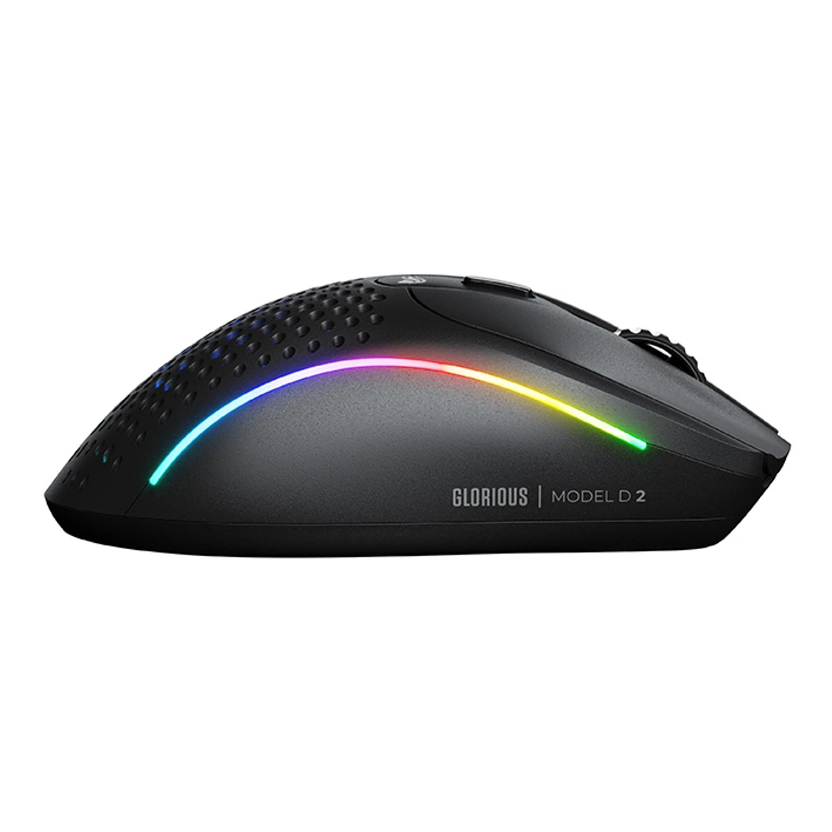 Glorious Model D 2 Wireless RGB Gaming Mouse - Black (26,000 DPI, 650 IPS, 6 Buttons) - GLO-MS-DWV2-MB view 2