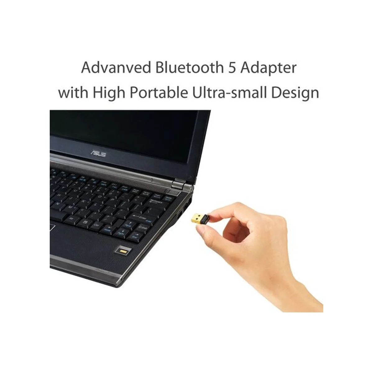 ASUS USB-BT500 Bluetooth 5.0 USB Adapter - Black/Gold - 90IG05J0-MO0R00 view 2