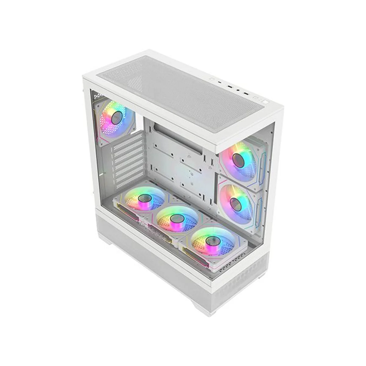 Acegeek Cruiser L460 Tempered Glass ATX Gaming Case - White - AG-CRUISER-L460-WH view 3