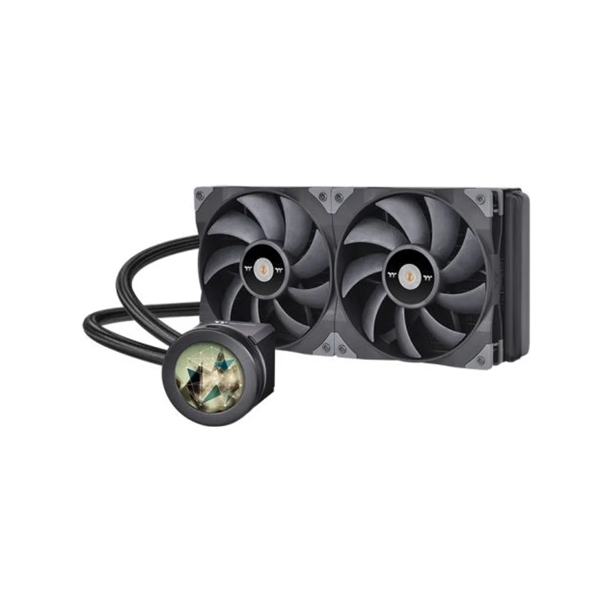 Thermaltake TOUGHLIQUID Ultra 280 AIO CPU Liquid Cooler (Blue, 2.1" LCD Display, 140mm Fans) - CL-W374-PL14BL-A
