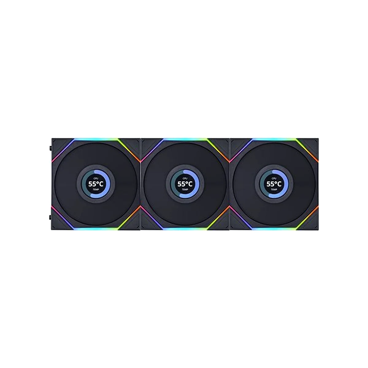 Lian Li UNI FAN TL120 LCD RGB Triple-Pack Fan - Black - G99.12TLLCD3B.00 view 2