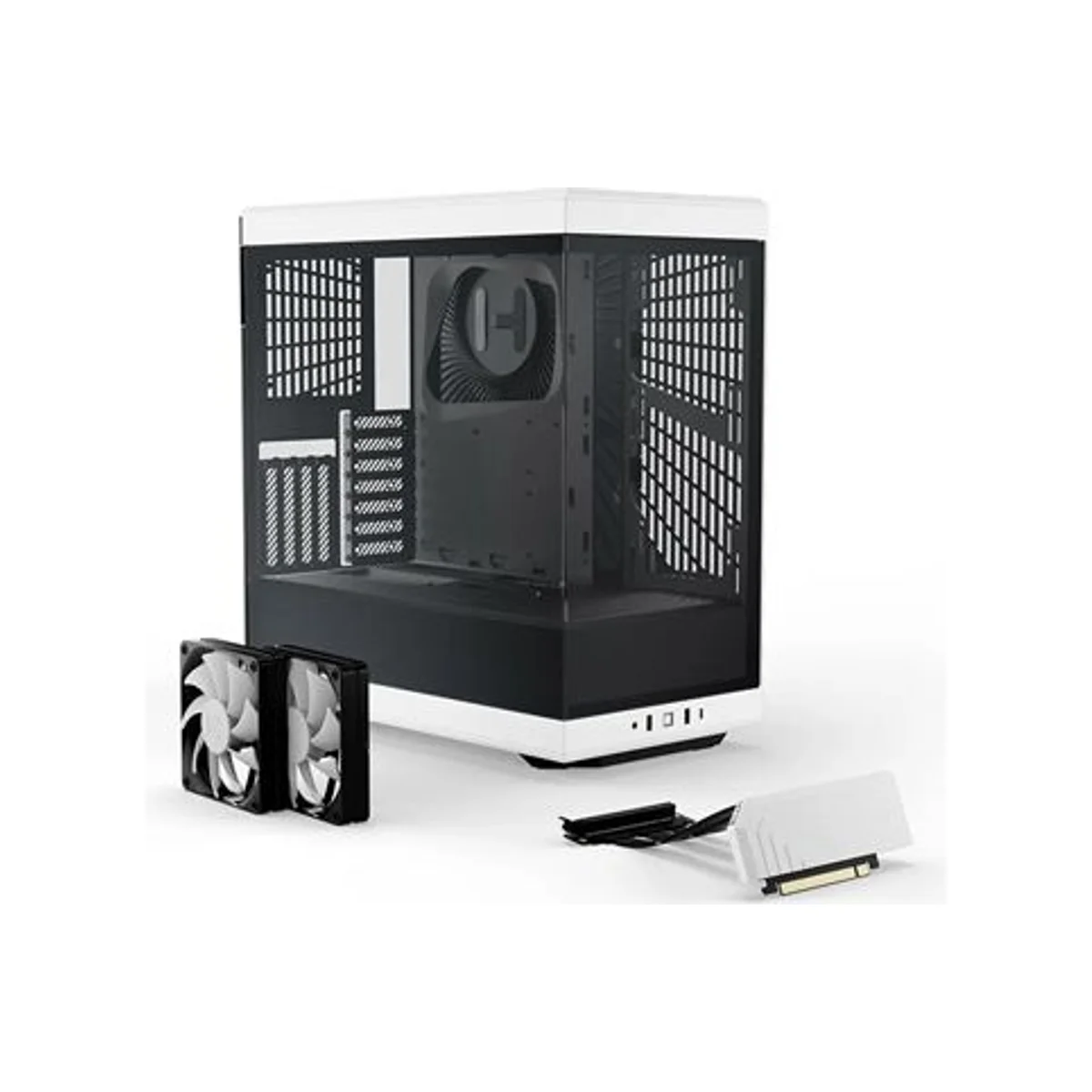 HYTE Y40 Mid-Tower S-Tier Aesthetic Case - Black/White | CS-HYTE-Y40-BW view 2