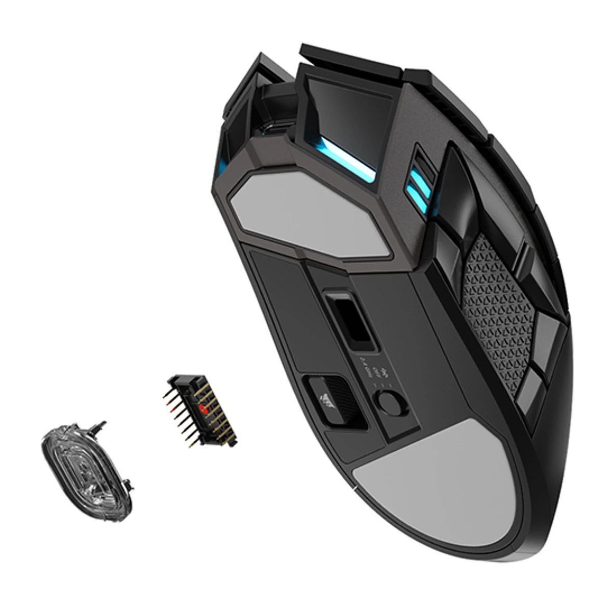 CORSAIR DARKSTAR WIRELESS RGB MMO Gaming Mouse (26K DPI, 15 Programmable Buttons, 80hr Battery) - CH-931A011-EU view 5