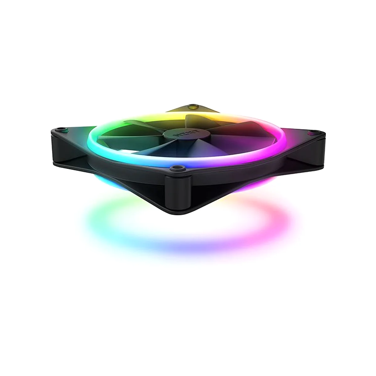 NZXT F140 RGB Duo 140mm PWM Single Fan - Black - RF-D14SF-B1 view 3