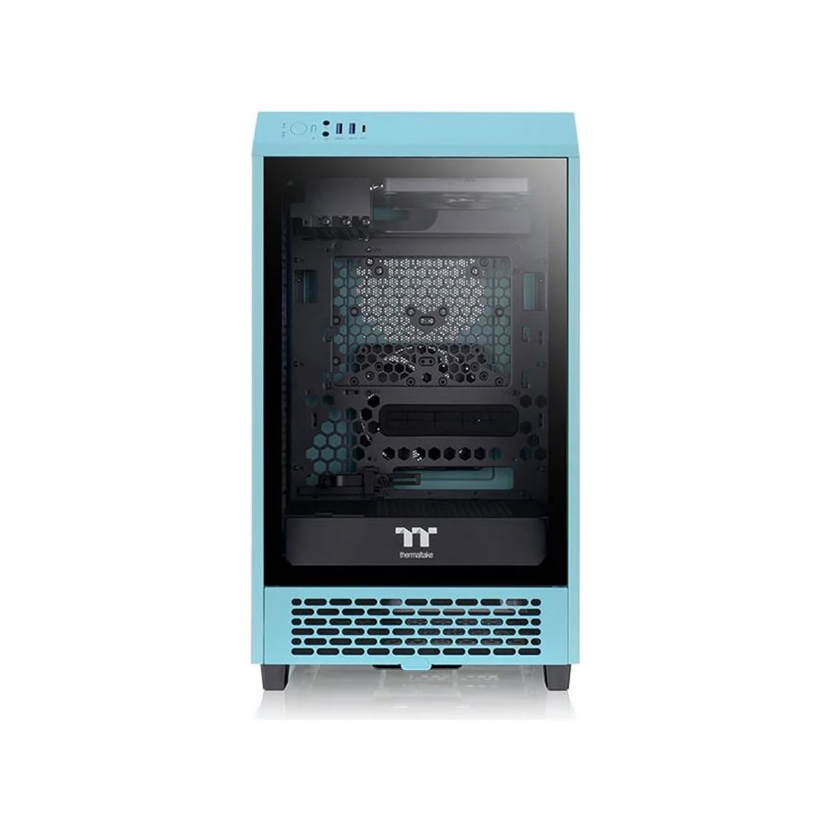 Thermaltake The Tower 200 Turquoise Mini-ITX Gaming Case - CA-1X9-00SBWN-00 view 2