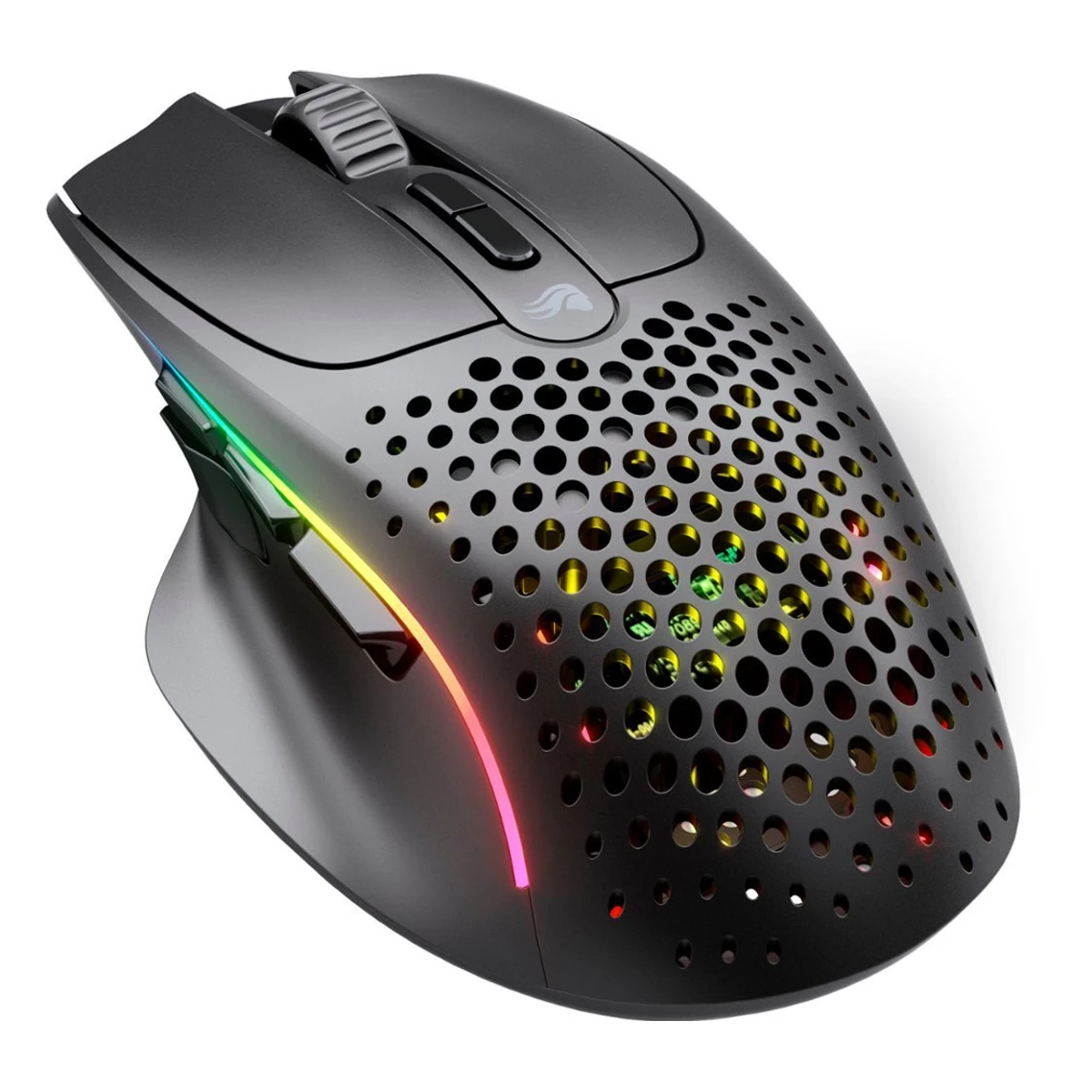 Glorious Model I 2 Ultra Lightweight Wireless Gaming Mouse - Black (9 Programmable Buttons, RF & Bluetooth, 26K Optical Sensor) - GLO-MS-IWV2-MB