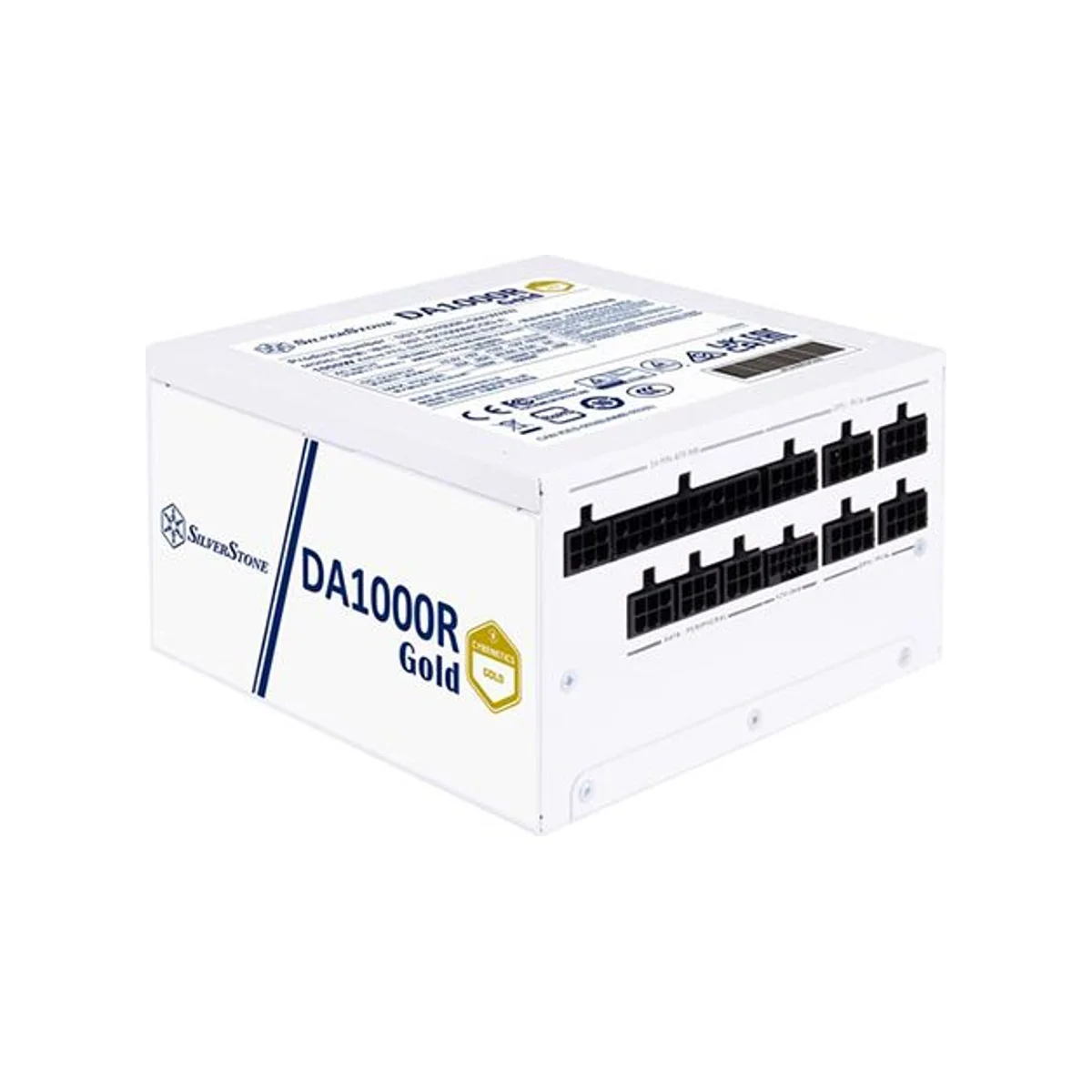 Silverstone DA1000R Gold 1000W Fully Modular ATX Power Supply - White - SST-DA1000R-GM-WWW view 4