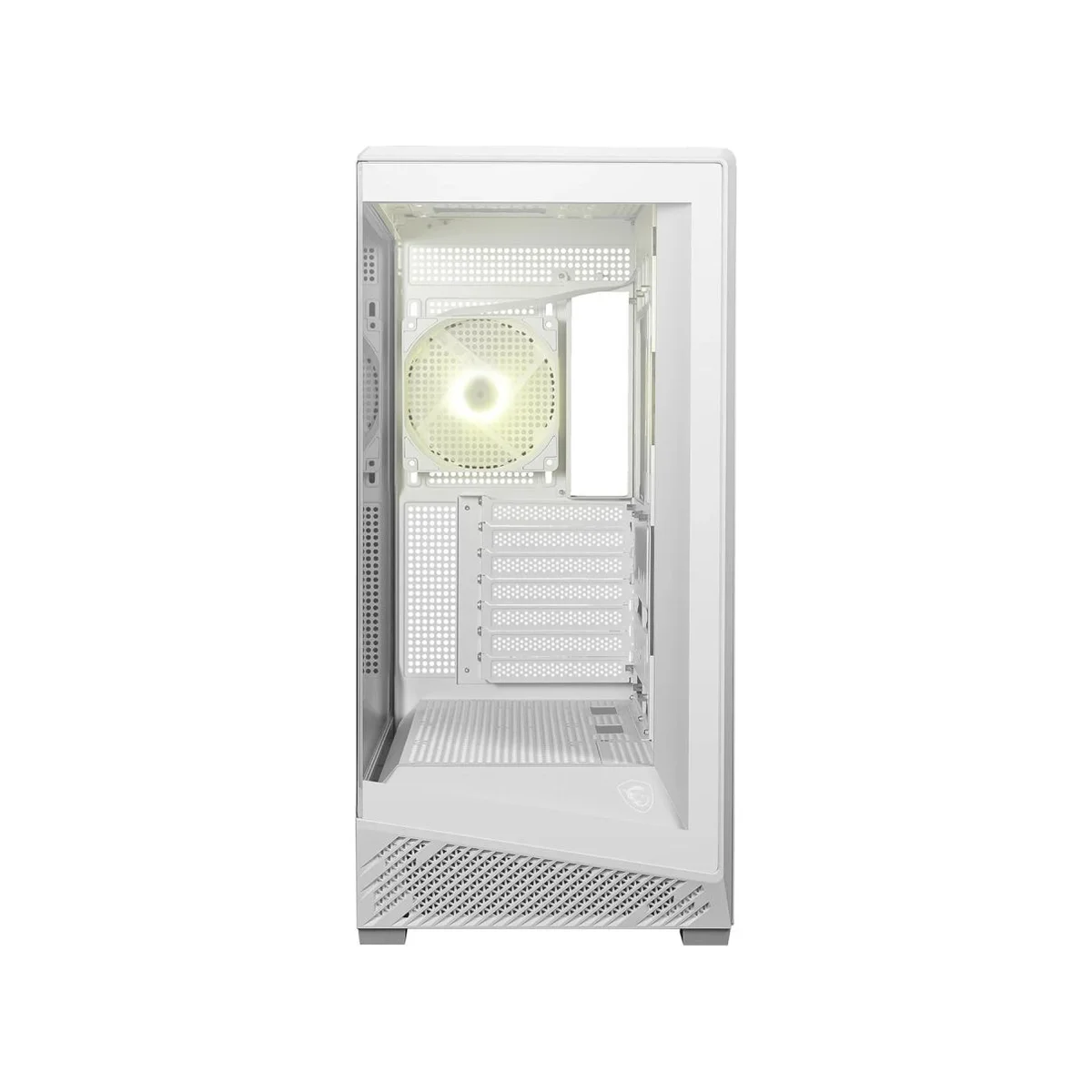 MSI MAG PANO 130R PZ Glass Panoramic Mid-Tower Gaming Case - White - PANO130RPZWH view 3