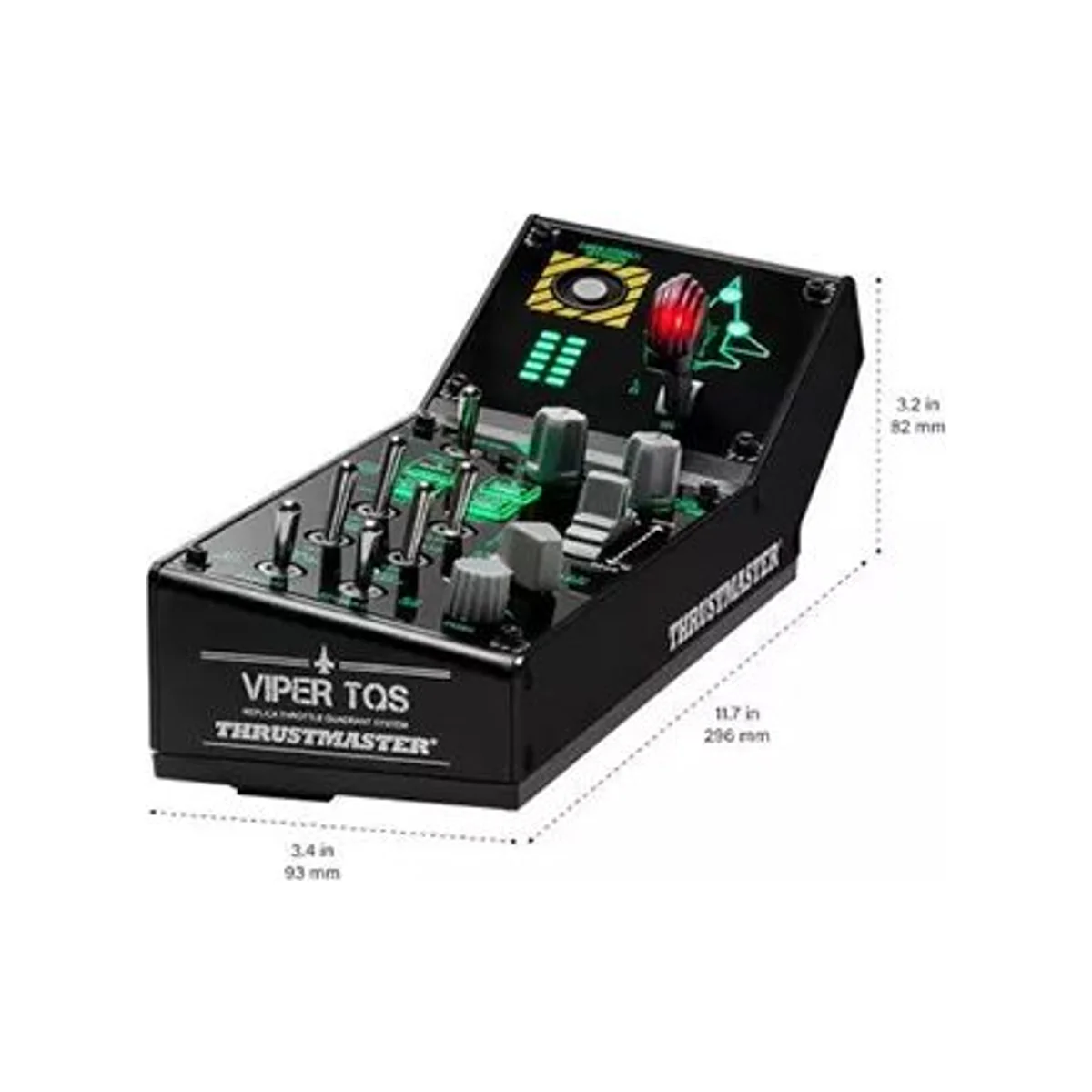 THRUSTMASTER Viper Panel Worldwide VERSION Joystick - Black (1:1 Scale Replica, 43 Action Buttons, Metal Buttons, Integrated Backlighting) - TM-JSTK-VIPER-PANEL view 4