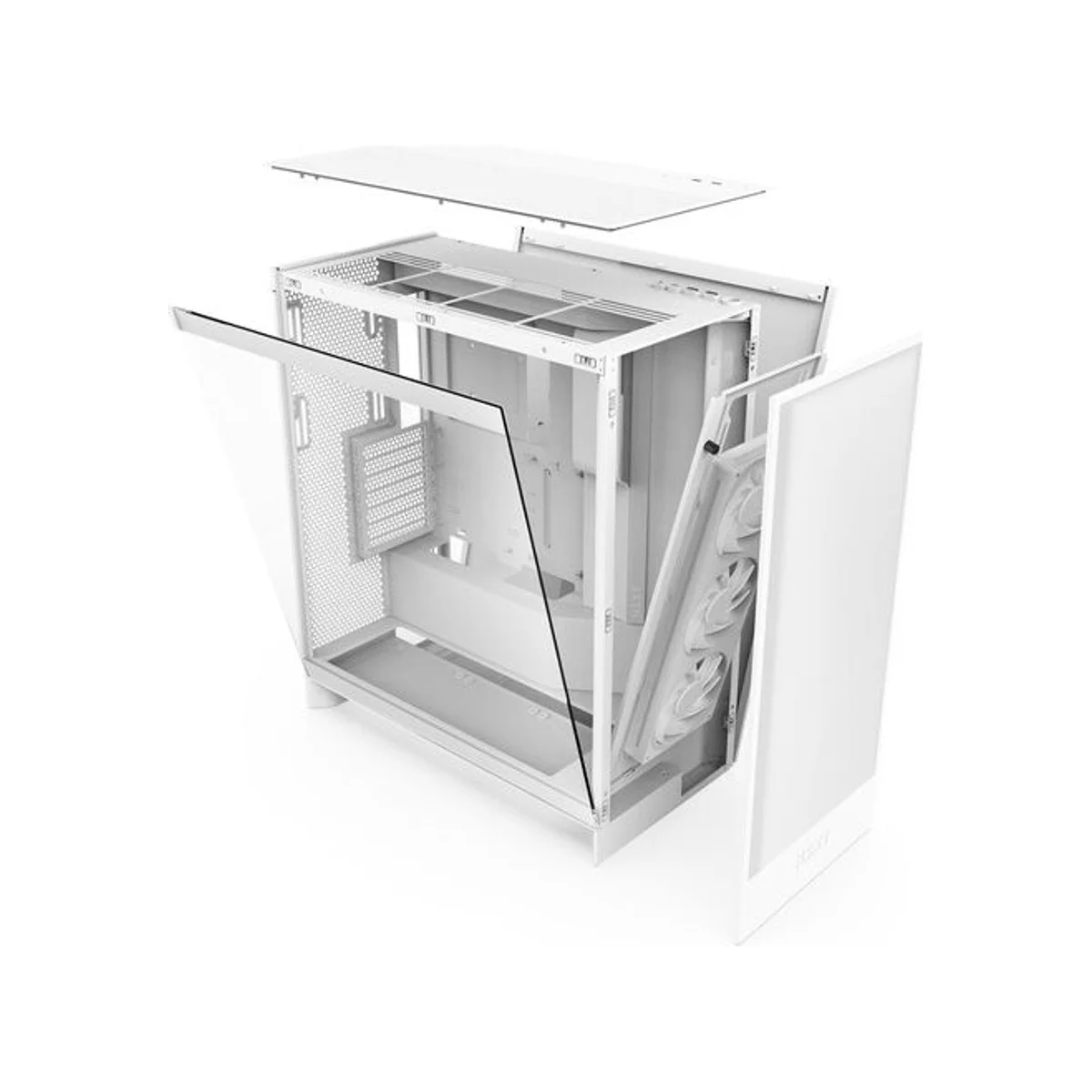NZXT H7 Flow RGB Mid-Tower ATX Case - White - CM-H72FW-R1 view 5