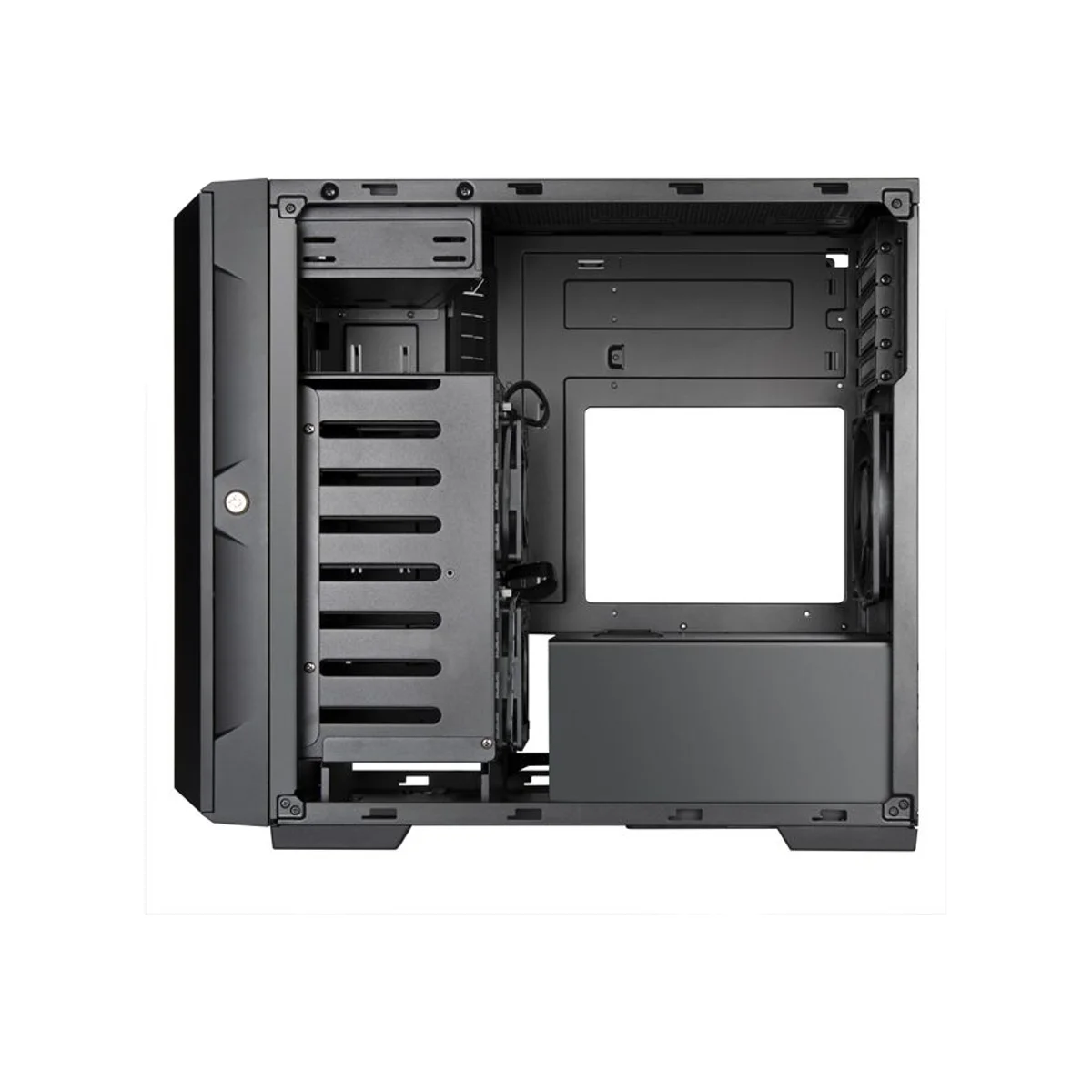 SilverStone CS382 High Performance Micro-ATX NAS Chassis Case - Black - CS382 view 4