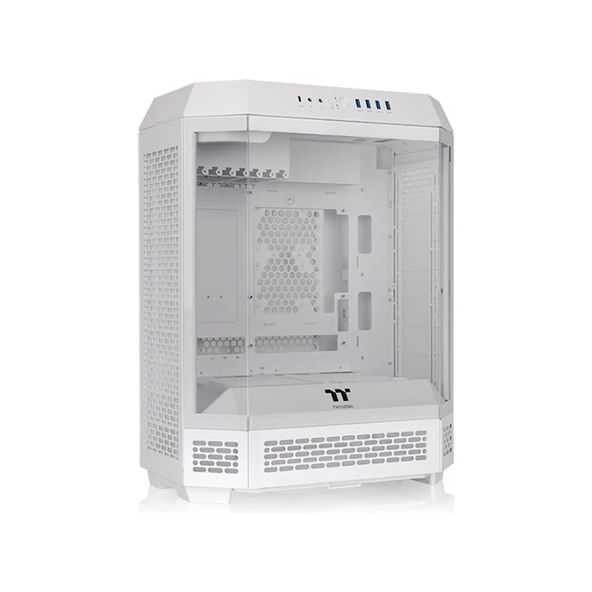 Thermaltake The Tower 600 Tempered Glass Mid-Tower Gaming Case - White - CA-1Z1-00M6WN-00