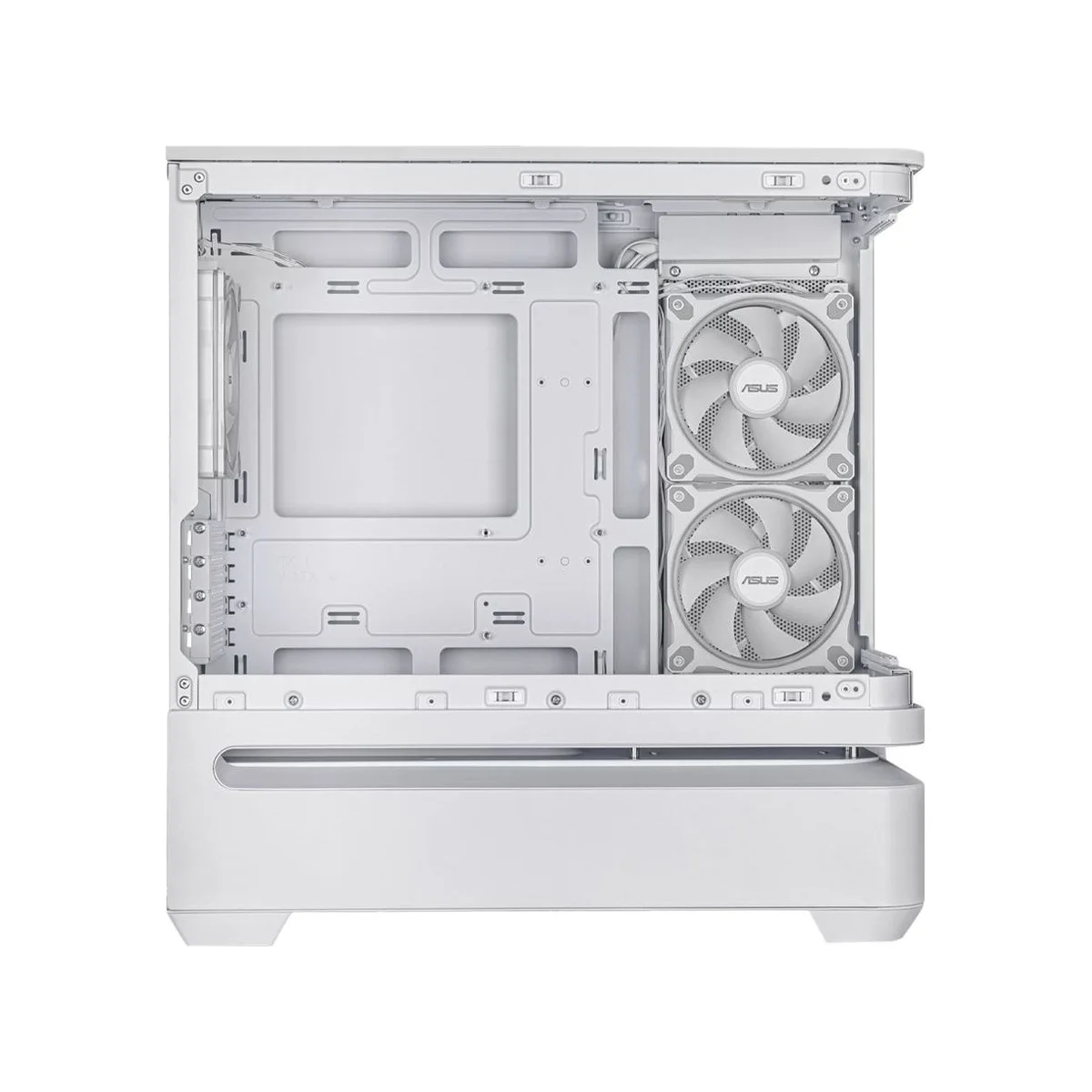 Asus Prime AP202 Tempered Glass ARGB Micro-ATX Gaming Case - White - 90DC00P3-B19000 view 4