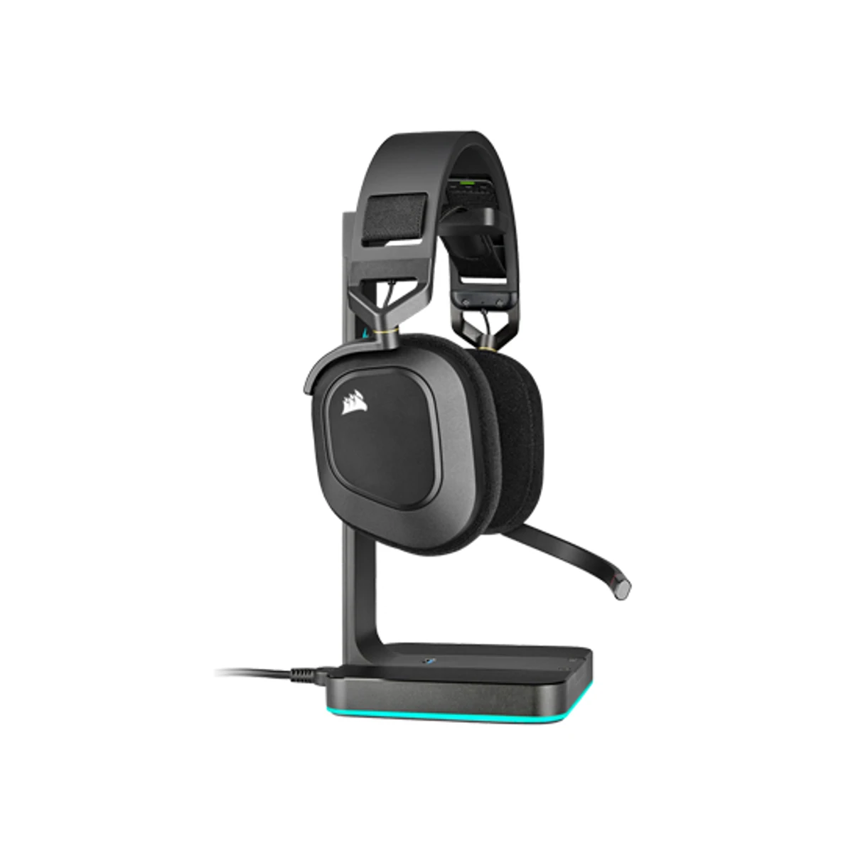 Corsair HS80 RGB Wireless Premium Gaming Headset with Spatial Audio - Carbon | CA-9011235-NA view 4