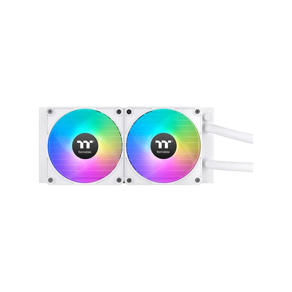 THERMALTAKE TH240 V2 Ultra EX ARGB Sync Snow AIO CPU Liquid Cooler (White, 240mm Radiator, 2.1" LCD Display, ARGB Fans) - CL-W425-PL12SW-A view 2