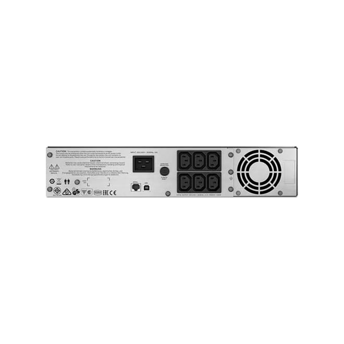 APC Smart-UPS C 2000VA 2U Rack mountable 230V Sine Wave UPS (1300W, 2000VA) - SMC2000I-2U view 4